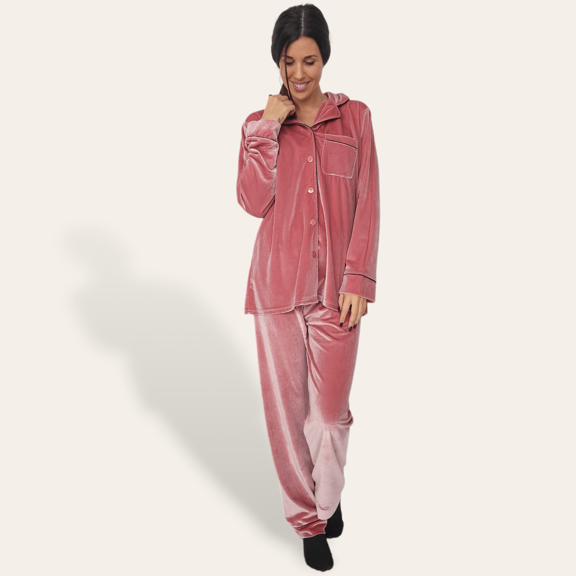 Pijama Terciopelo Rosa