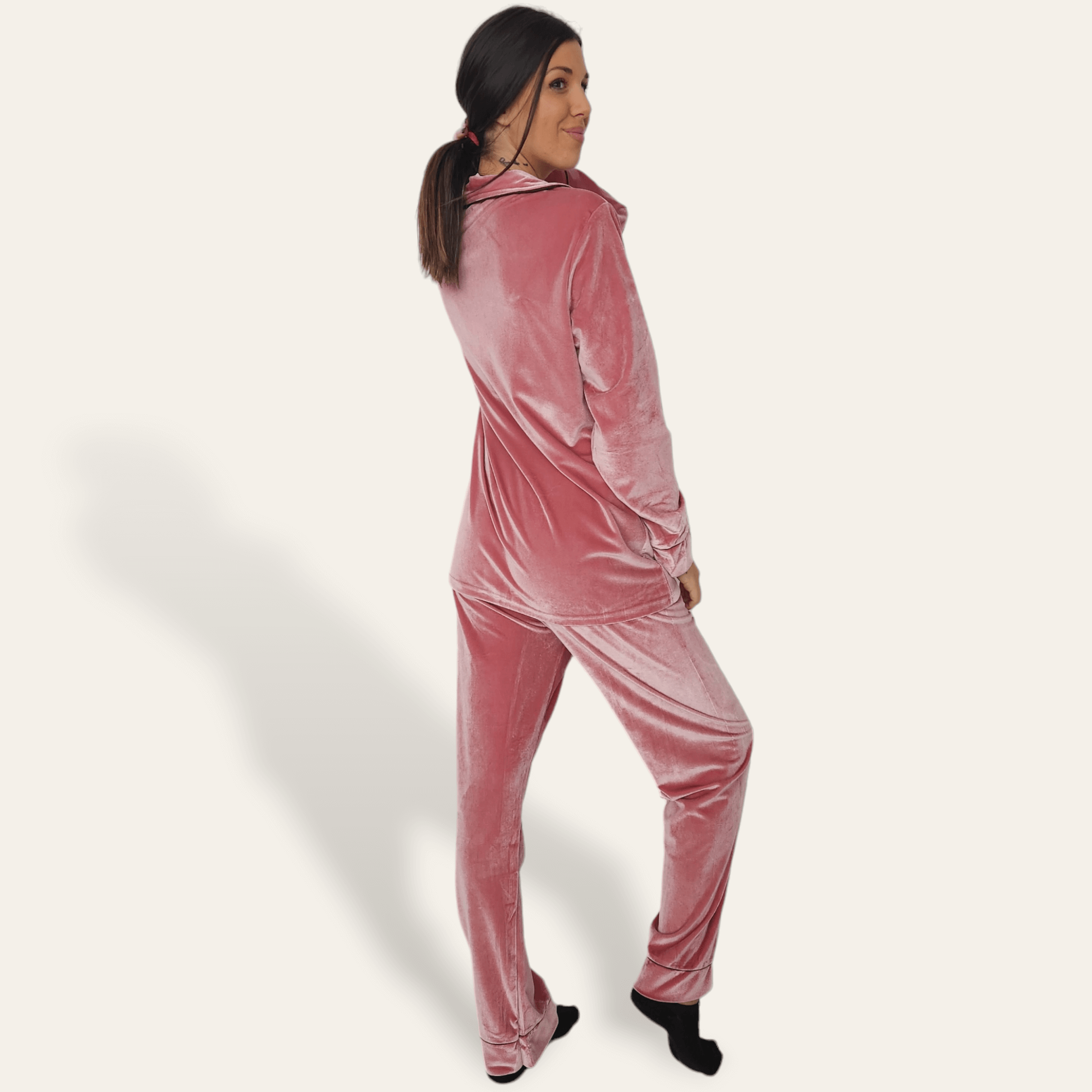 Pijama Terciopelo Rosa