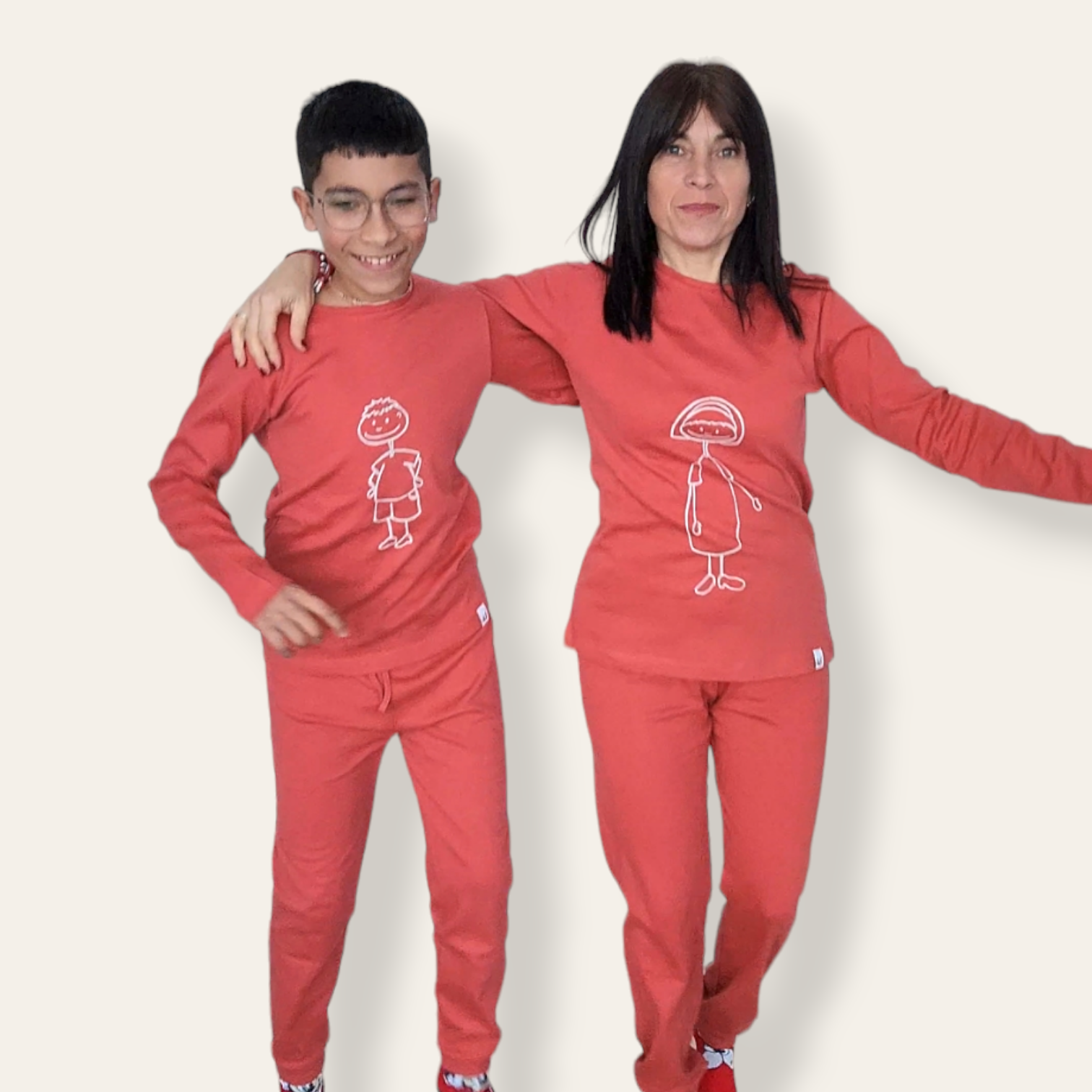 Pijama Family Personnages heureux