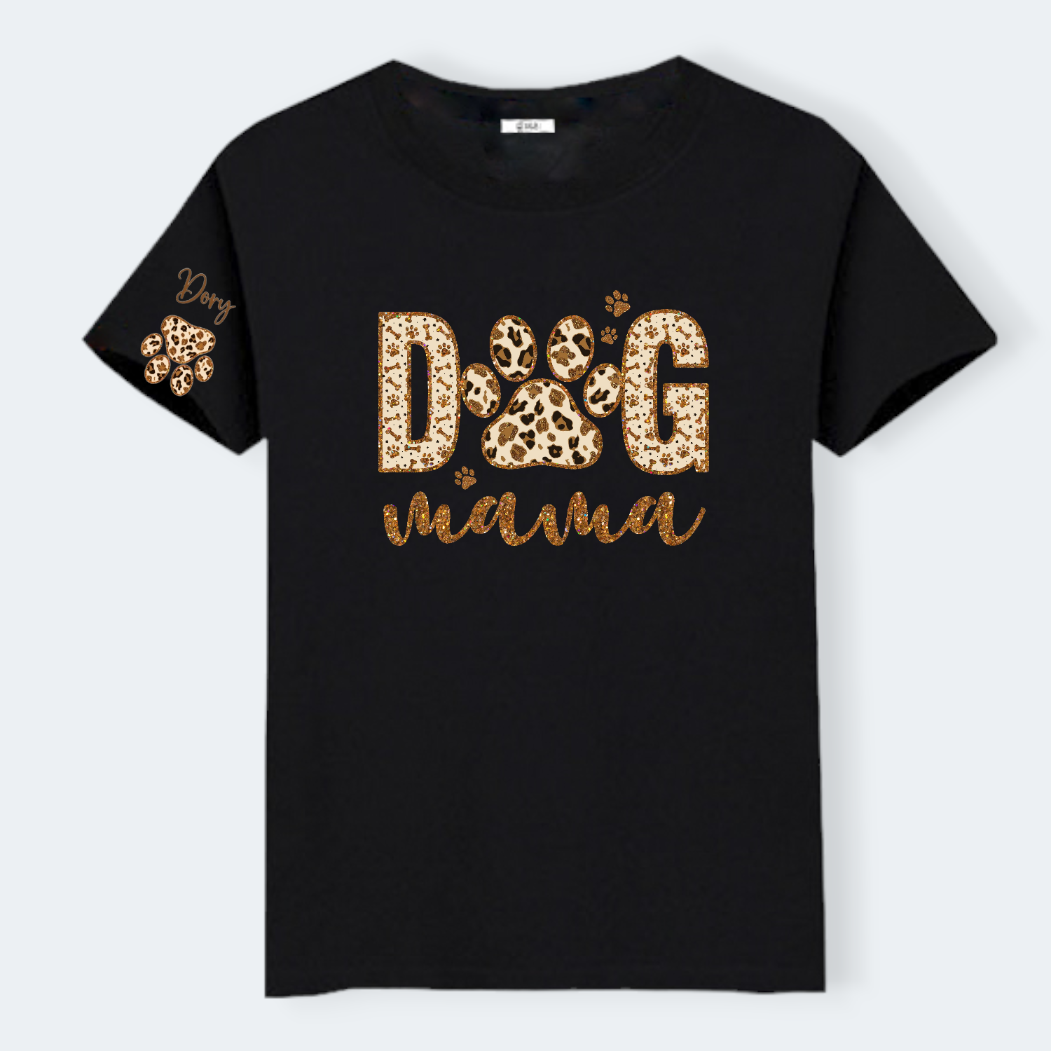 Camiseta Dog Mama Animal Print