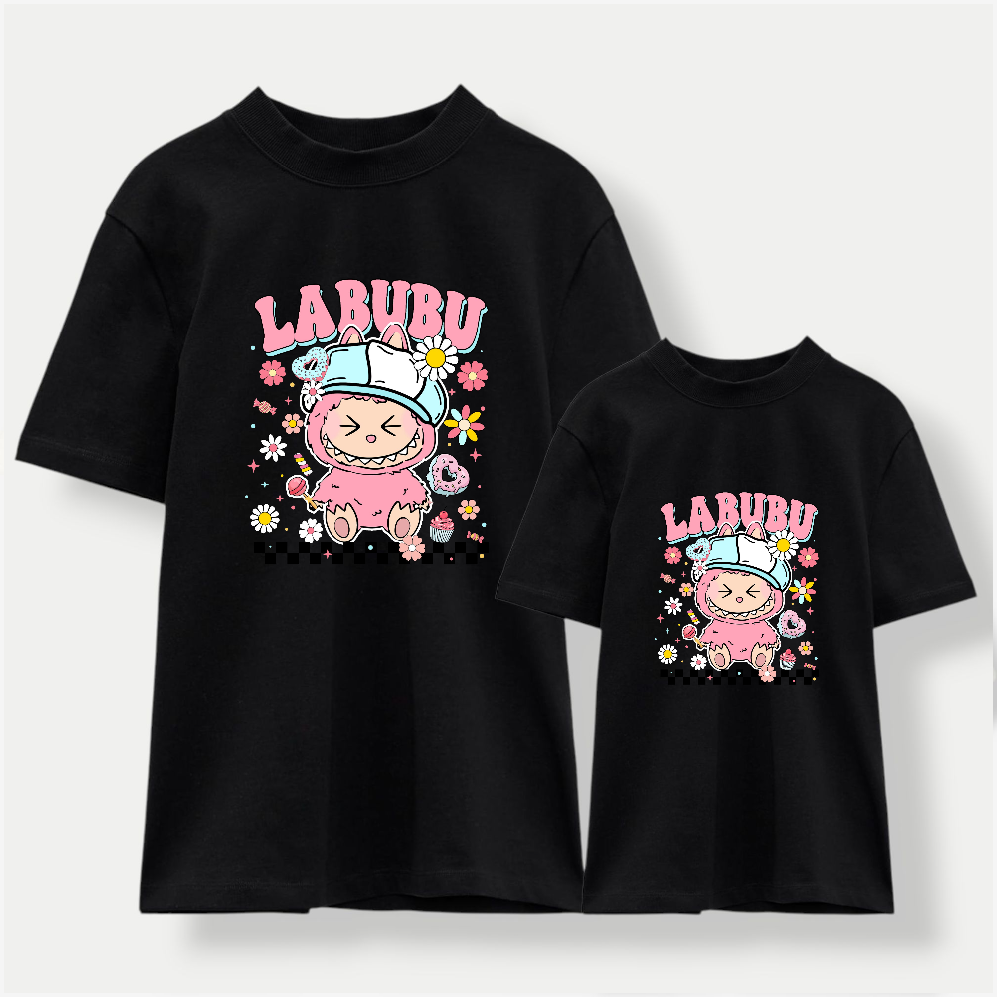 Camiseta Labubu pink mix