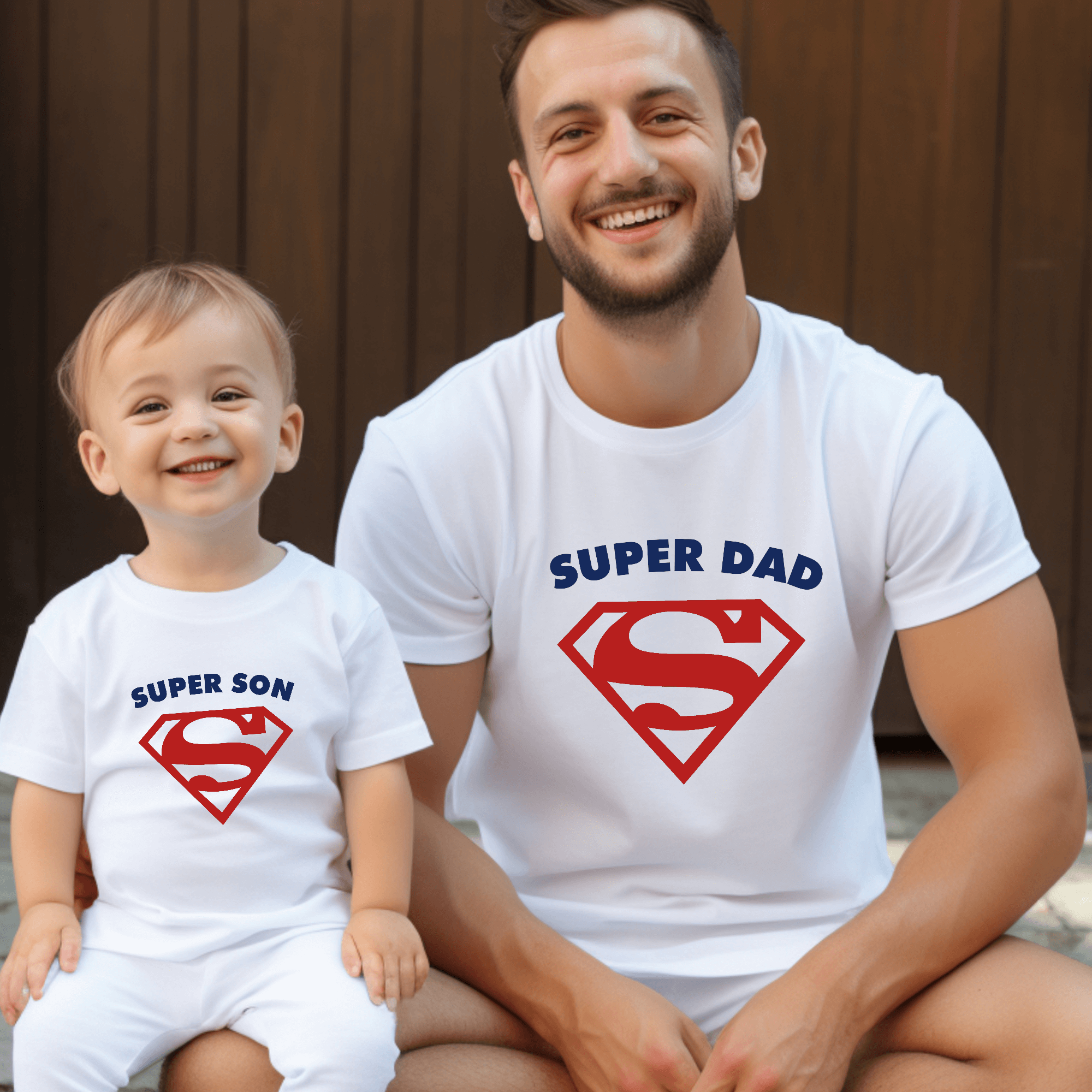 Superity t -Shirt, Mutter und Kinder