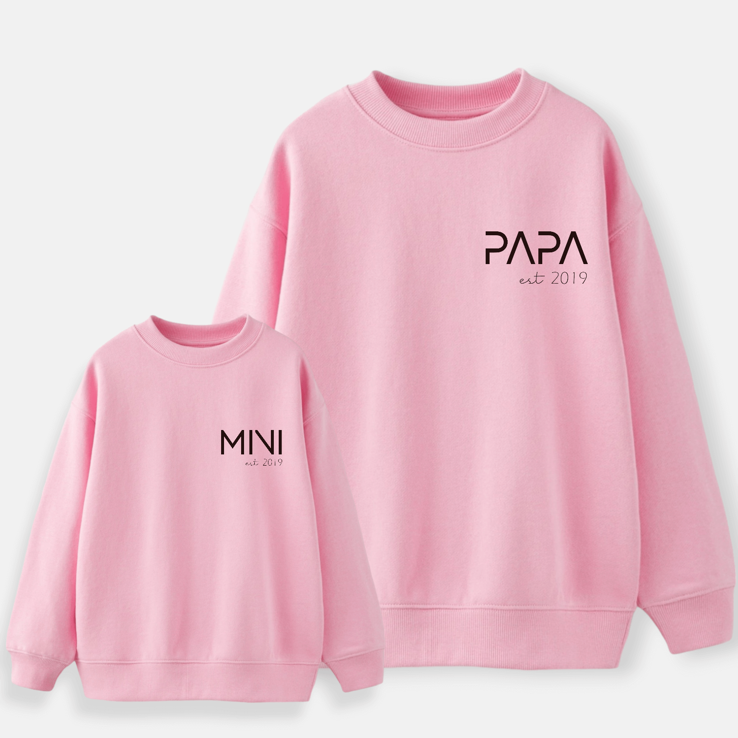 Sudadera Papa-Mama-Mini Letter