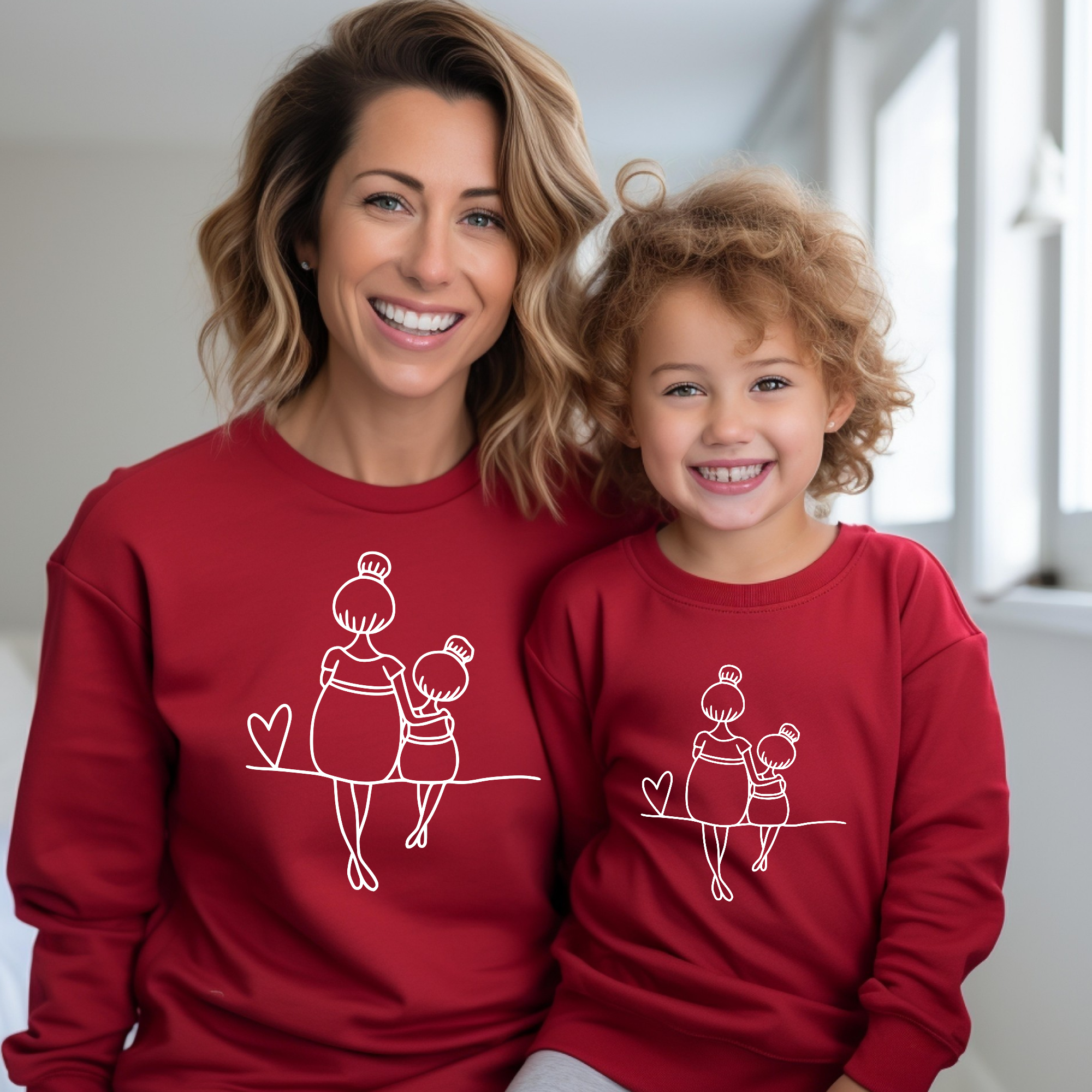 Mama und Mädchen Sweatshirt