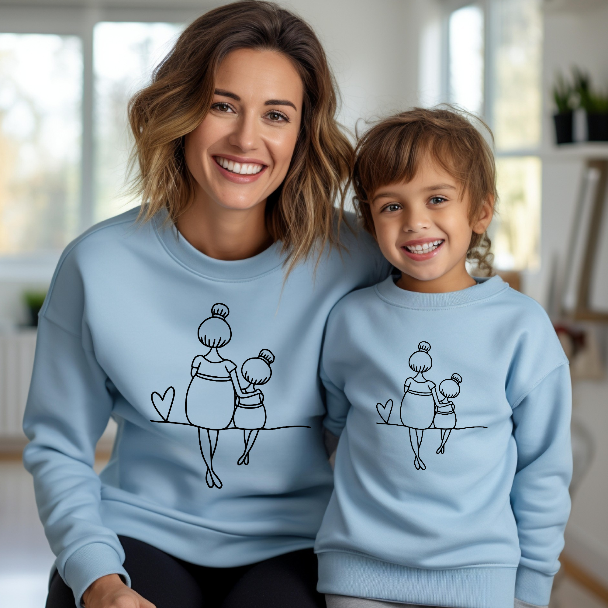 Mama und Mädchen Sweatshirt