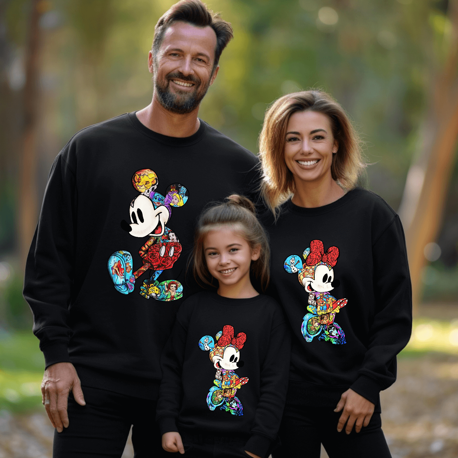 Minnie & Mickey -Zeichnungen Sweatshirt