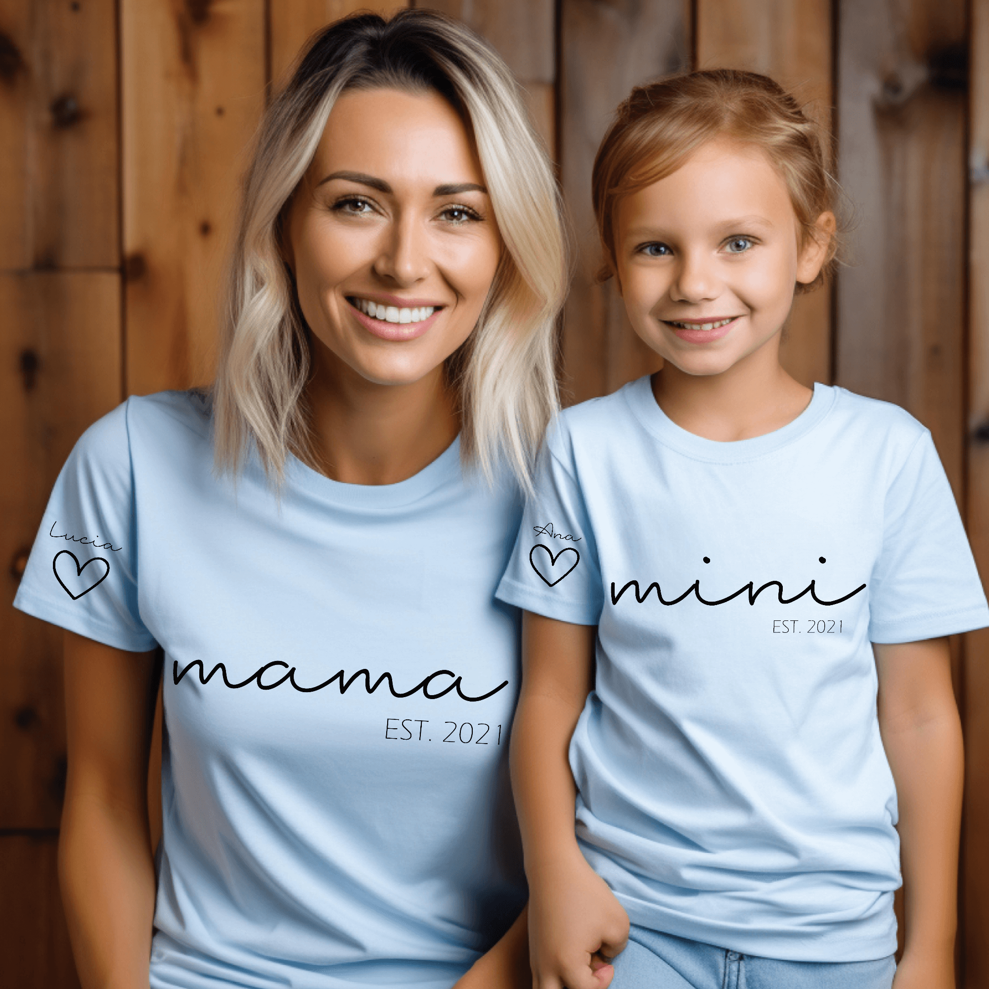 Camiseta Papa-Mama Mini Cuore