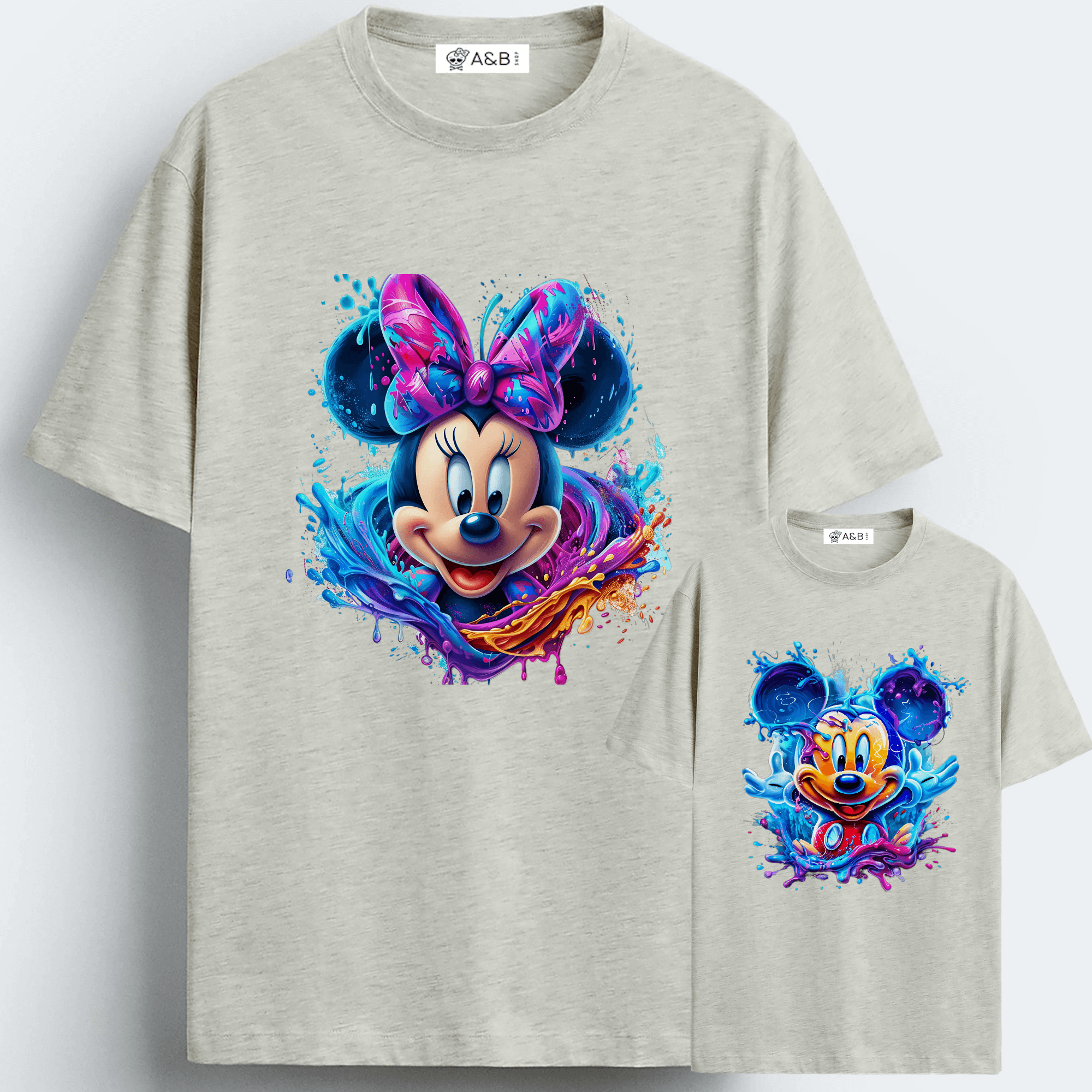 Camiseta Mickey-Minnie Splash