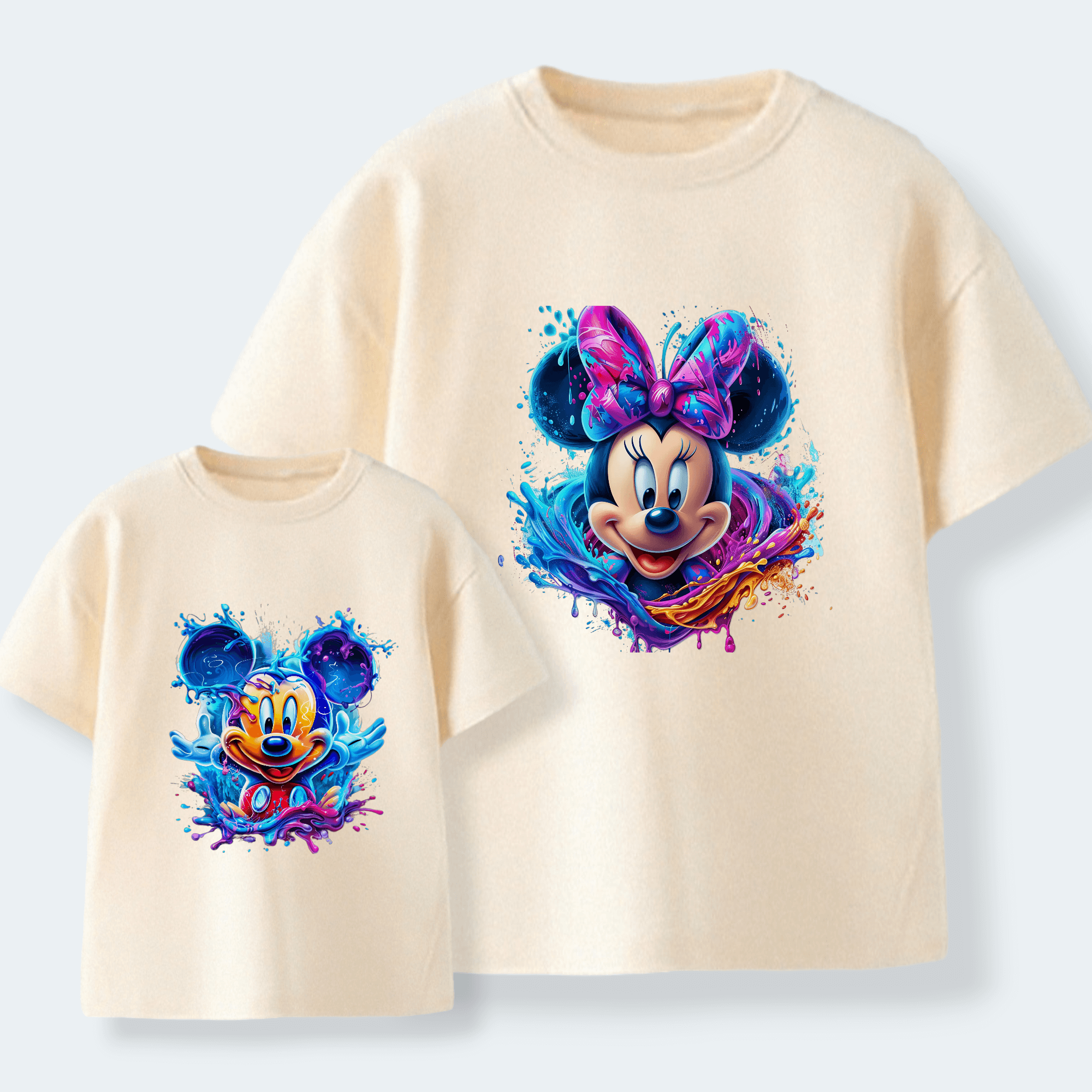 Camiseta Mickey-Minnie Splash