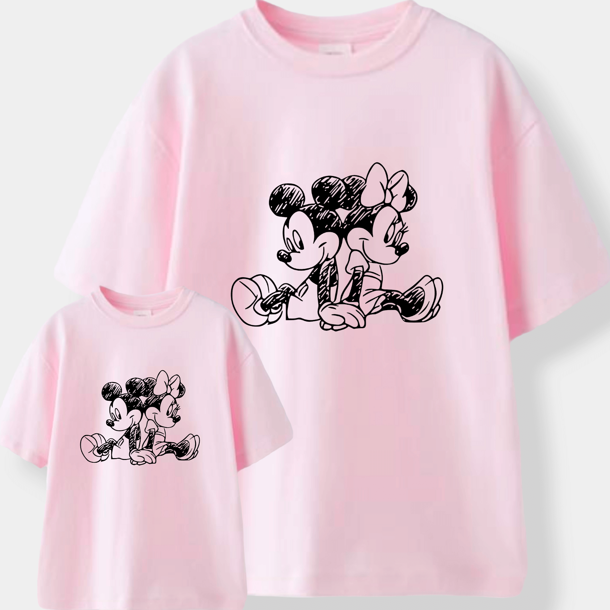 Camiseta Mickey-Minnie Lápiz Espalda