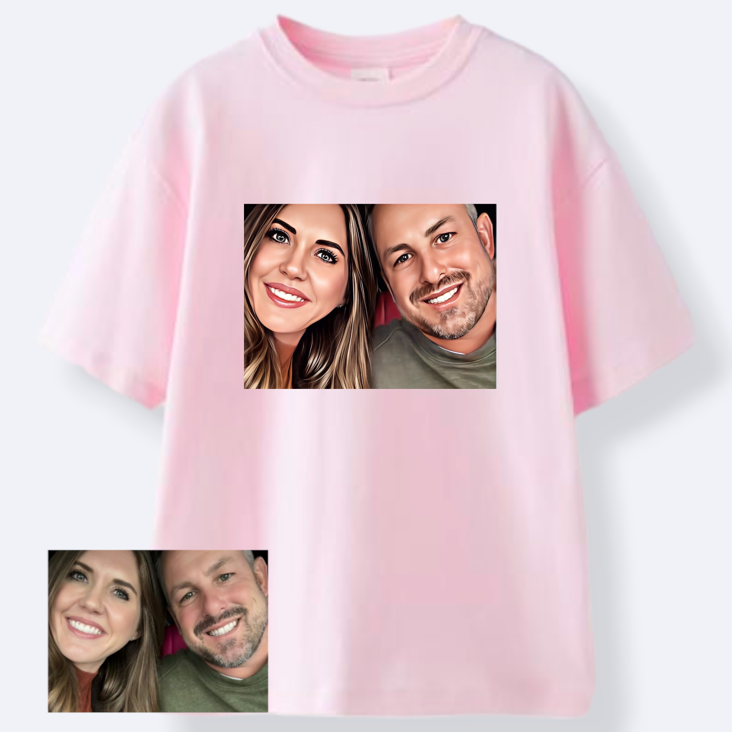 Camiseta King-Queen-Prinss-Príncipe Corona