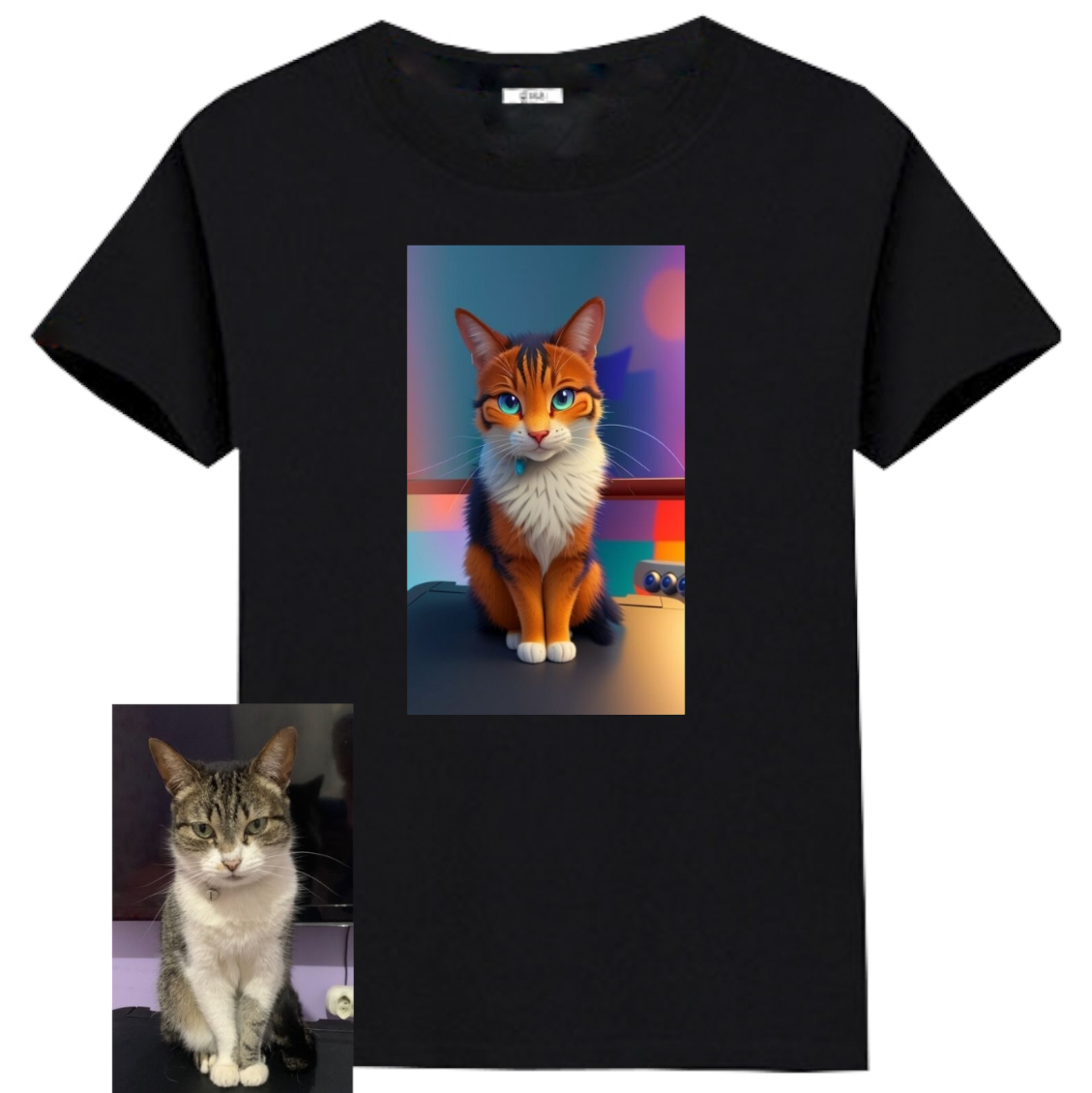 Camiseta Personalizable Gatito