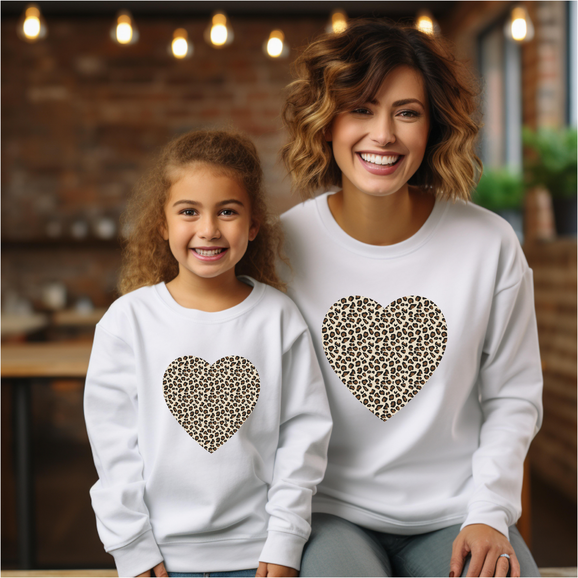 Sweat-shirt maman et fille