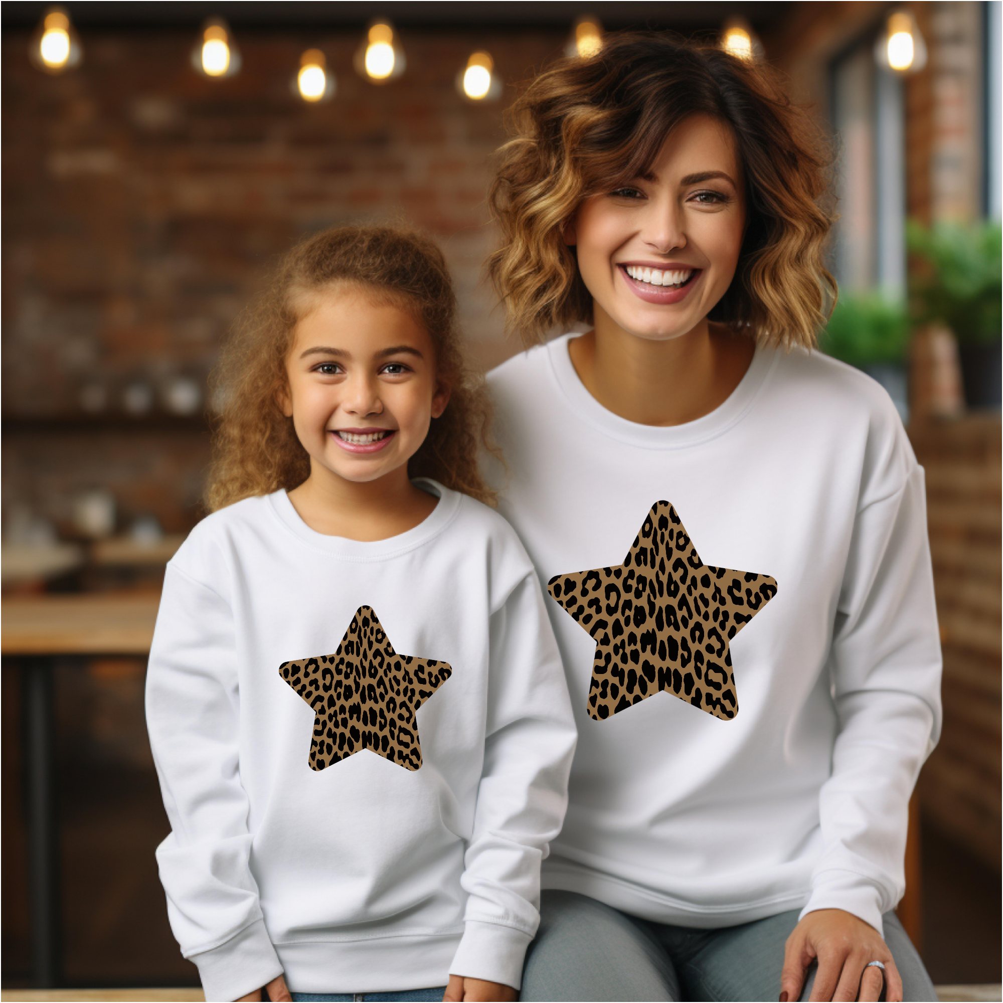 Sweat-shirt maman et fille