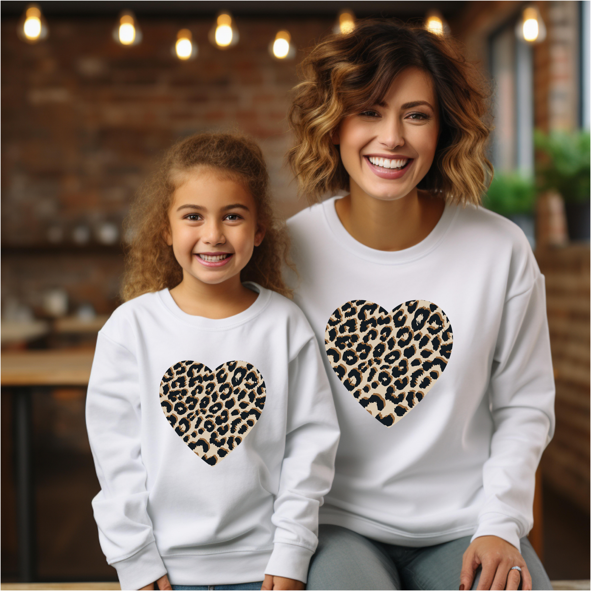 Sweat-shirt maman et fille