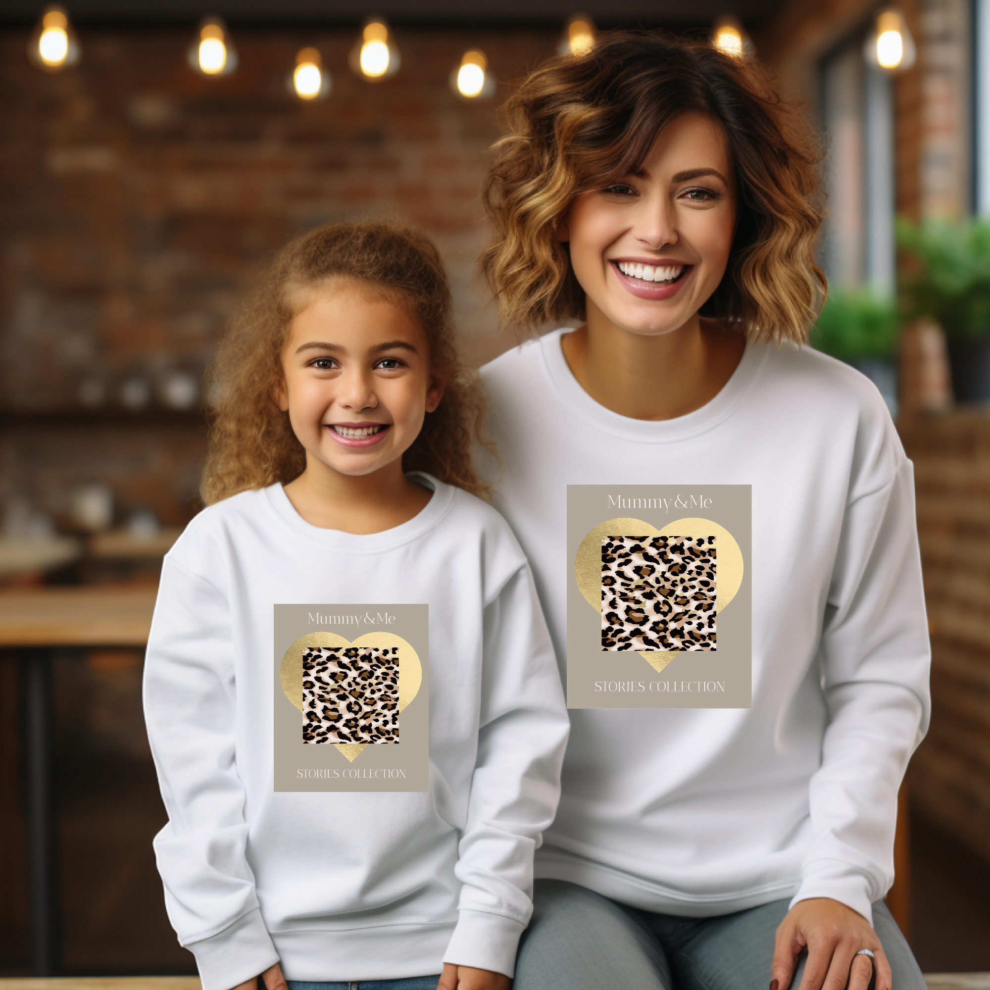 Sweat-shirt maman et fille