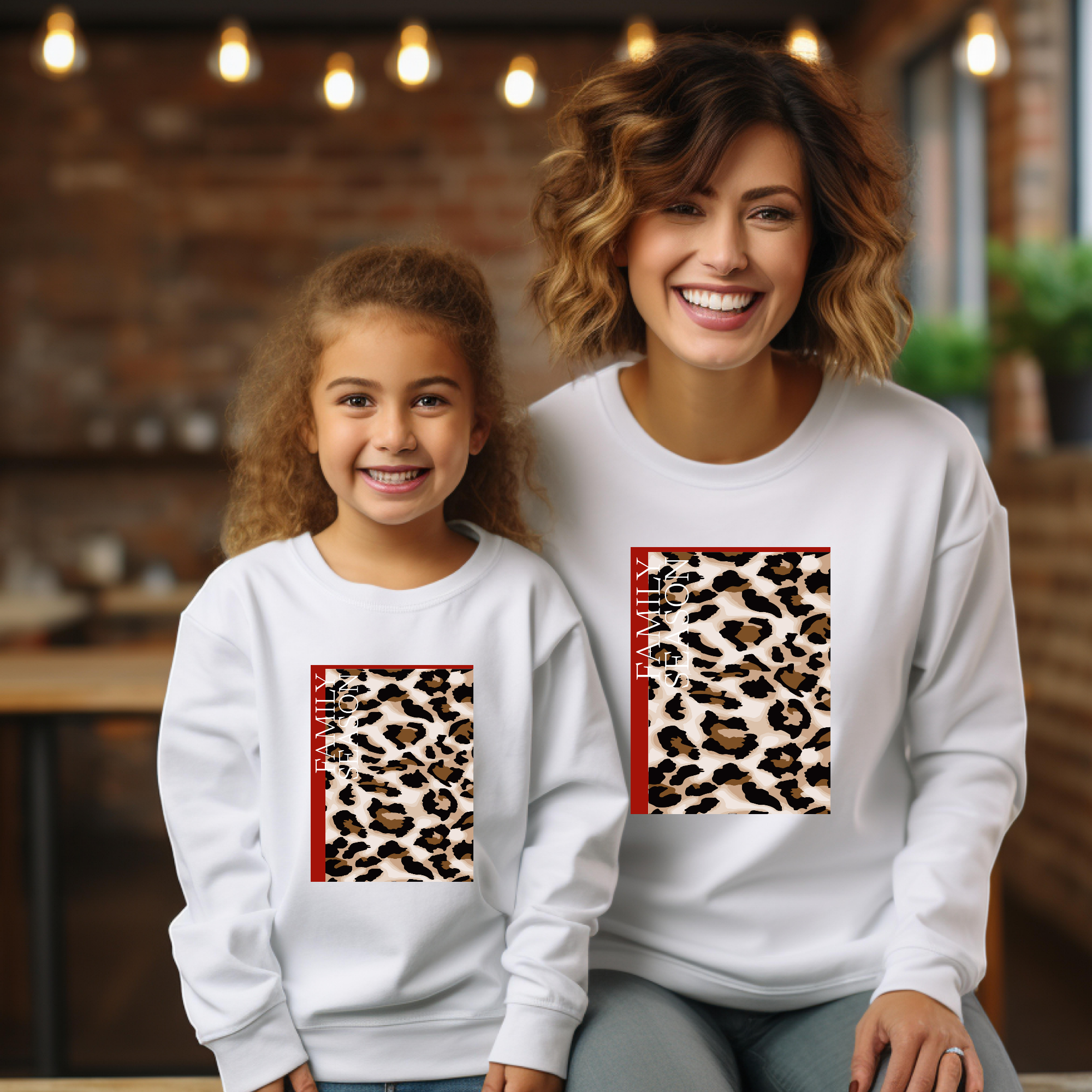 Sweat-shirt maman et fille