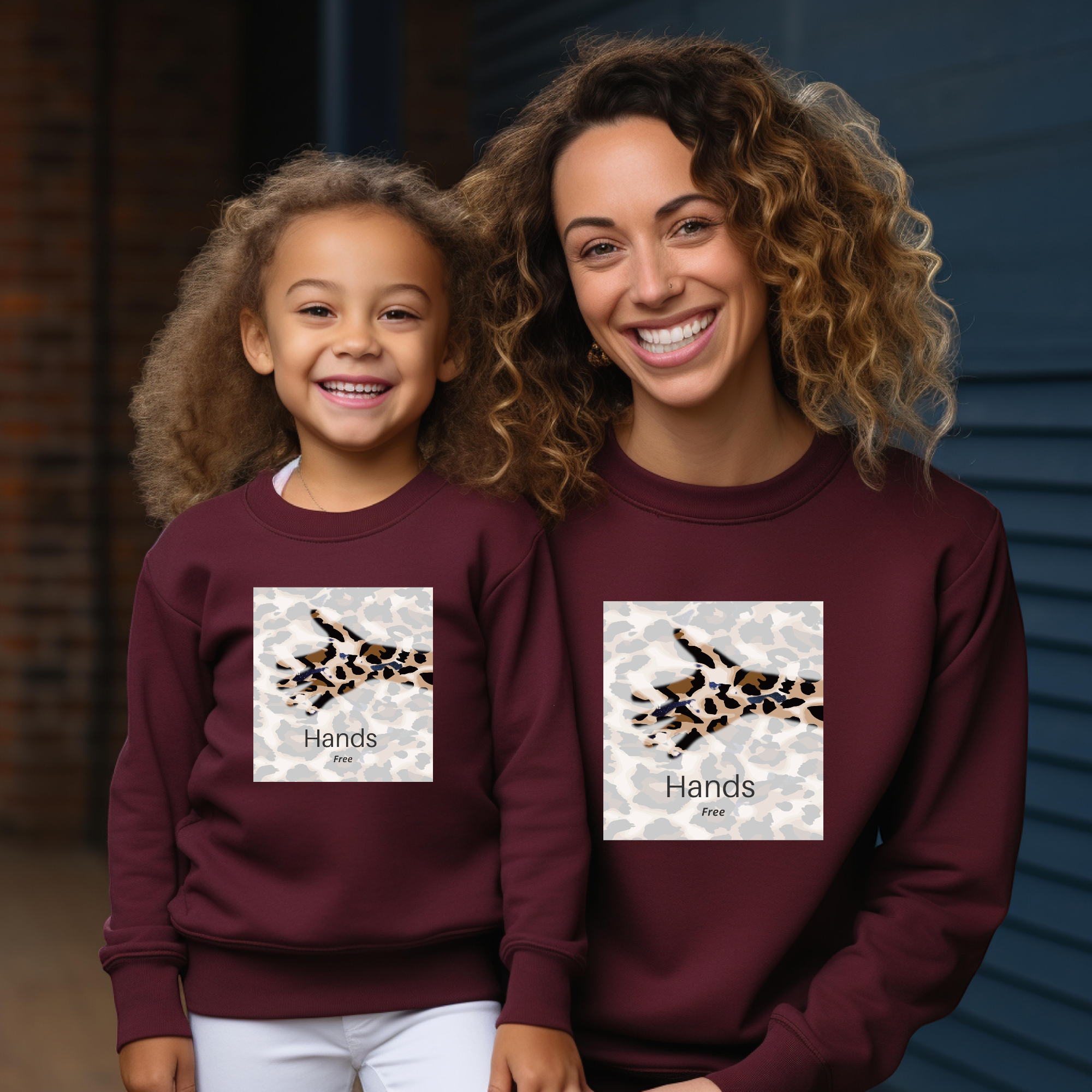 Sweat-shirt maman et fille