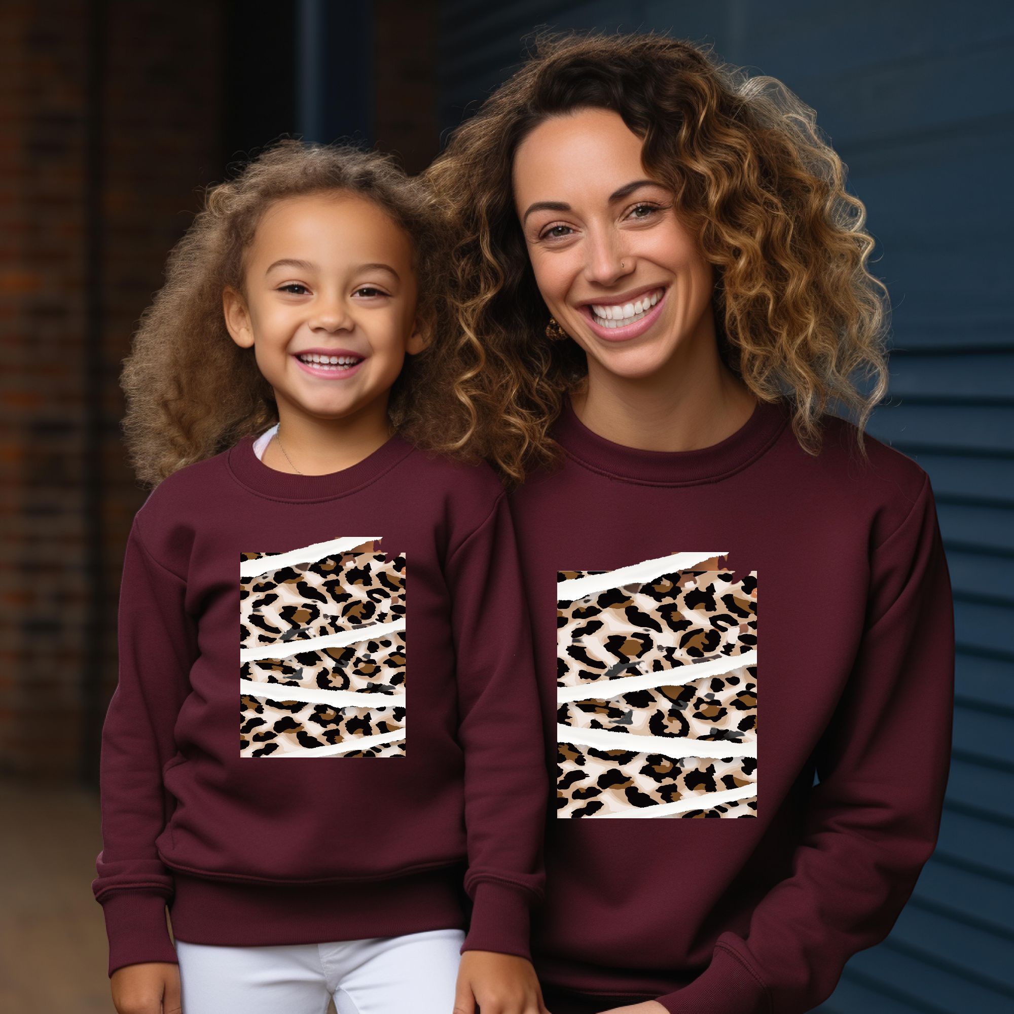 Sweat-shirt maman et fille