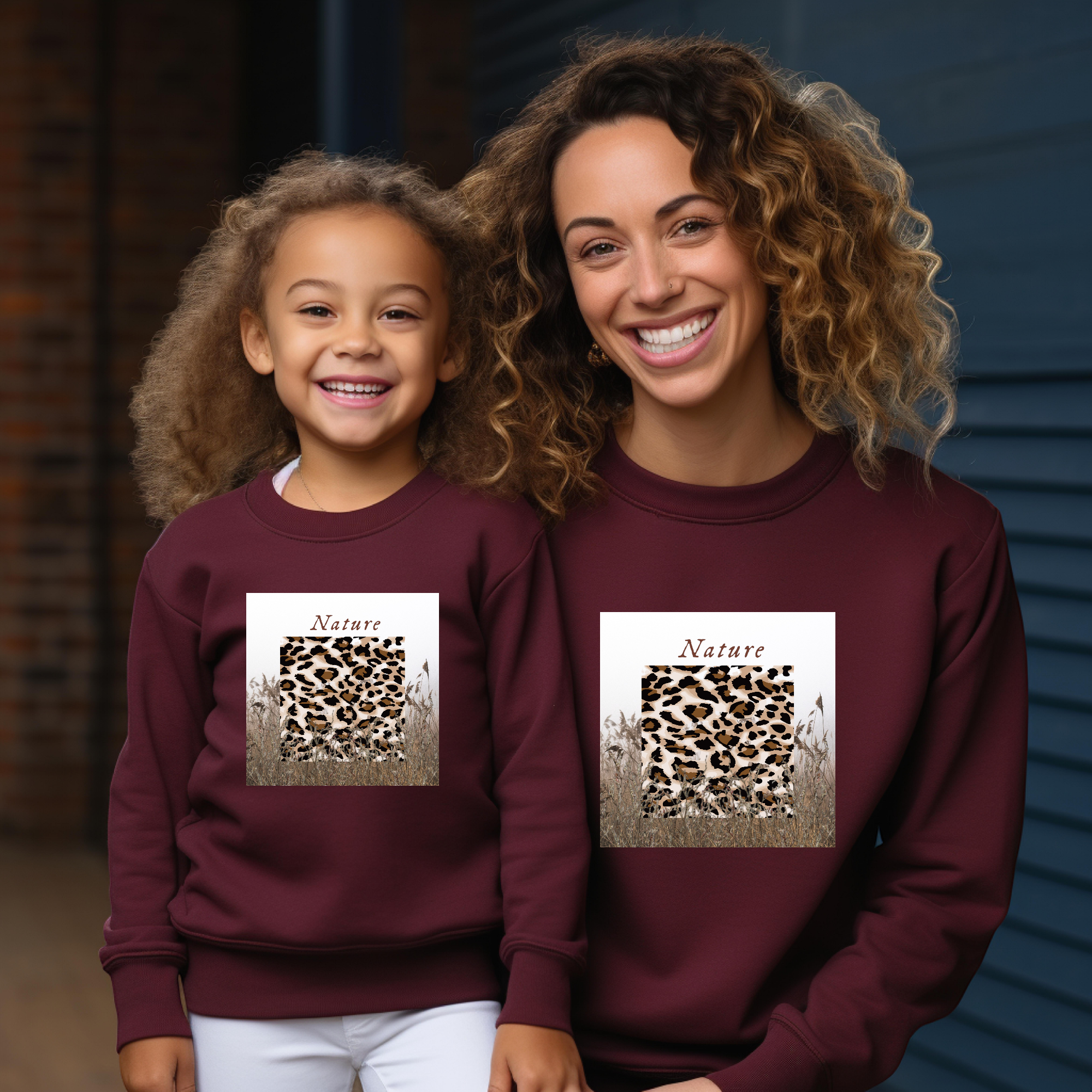 Sweat-shirt maman et fille