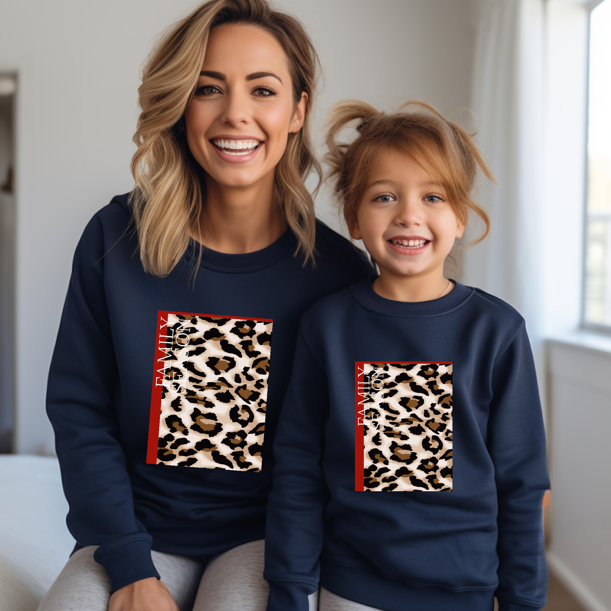 Sweat-shirt maman et fille