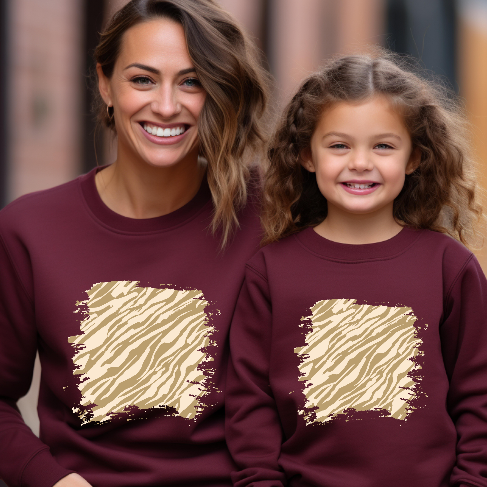 Mama und Mädchen Sweatshirt