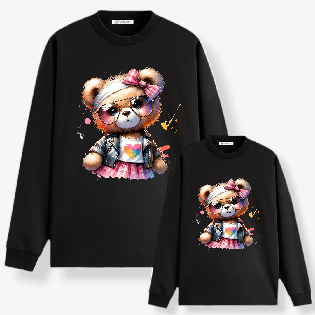 Mama und Mädchen Sweatshirt