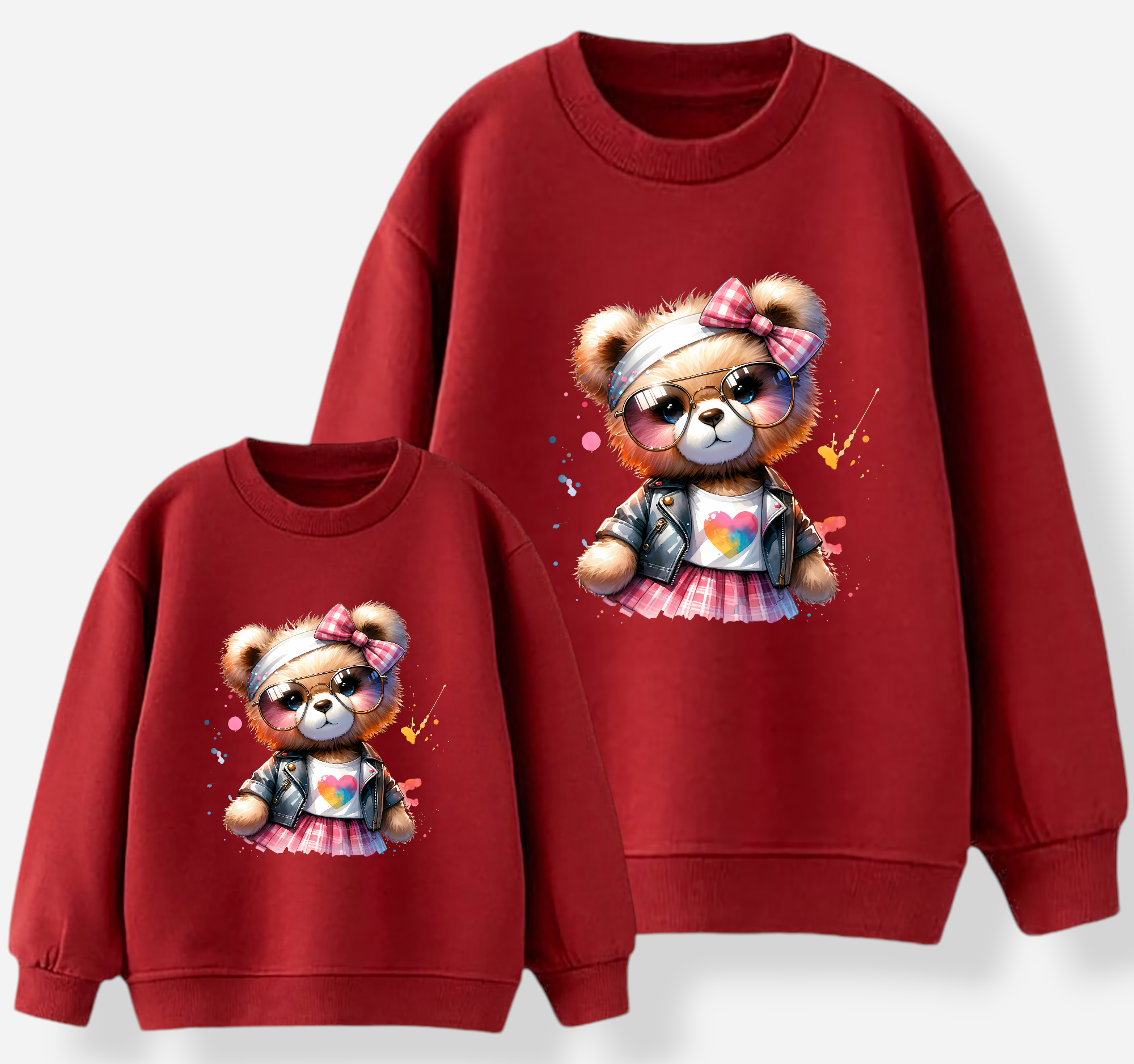 Sweat-shirt maman et fille