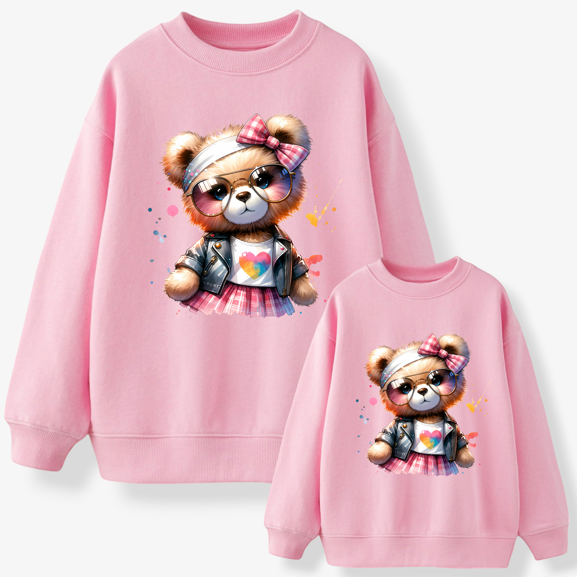 Sweat-shirt maman et fille