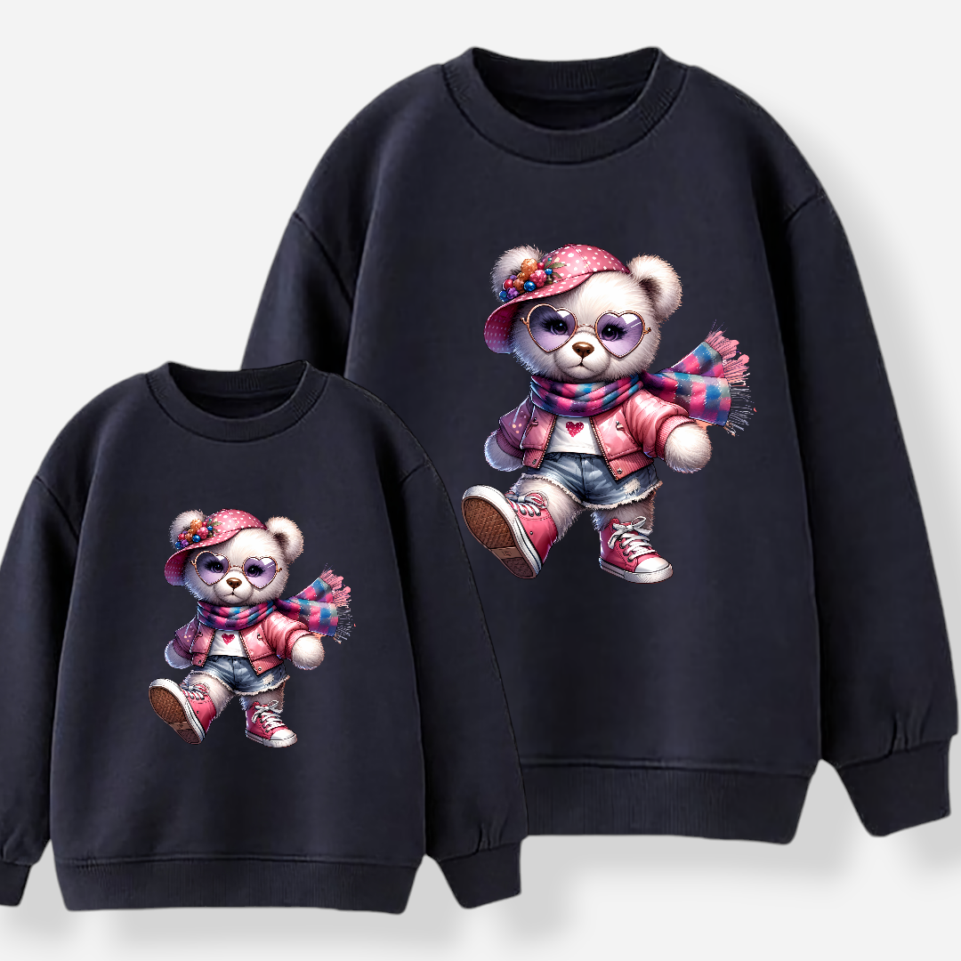 Sweat-shirt maman et fille