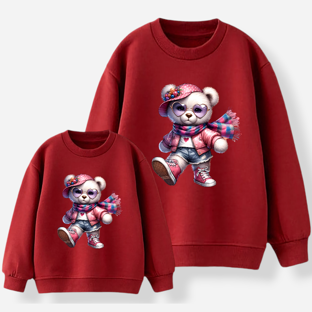 Sweat-shirt maman et fille