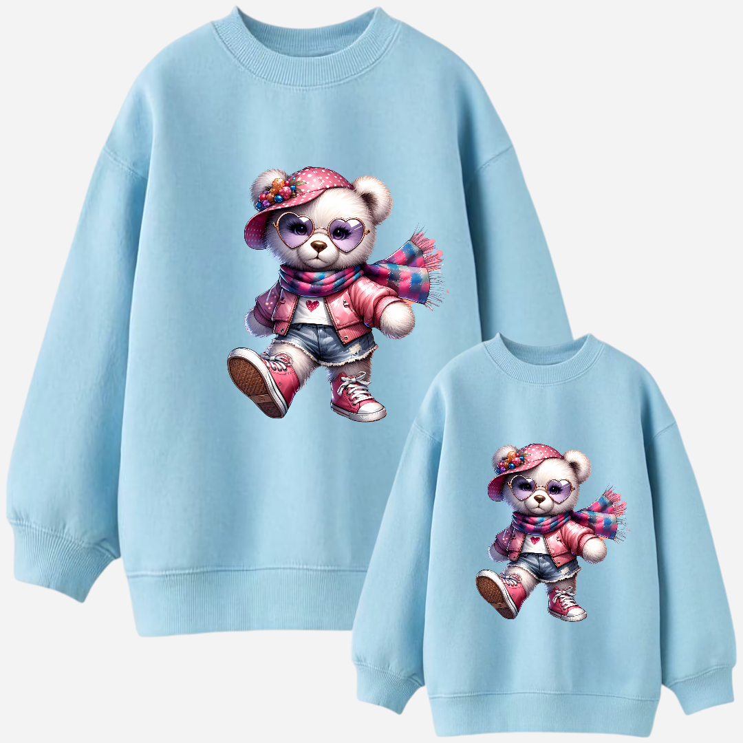 Sweat-shirt maman et fille