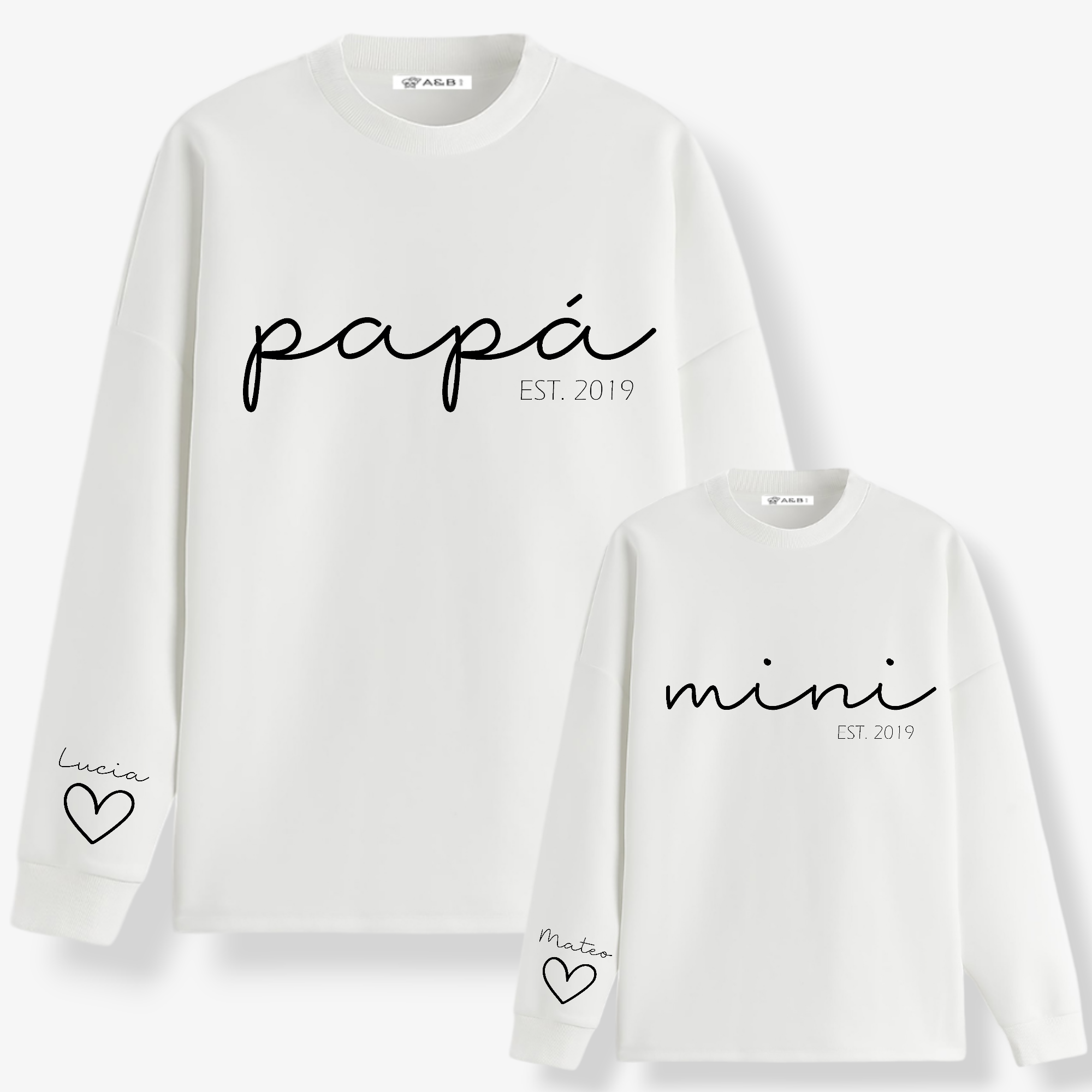 Sudadera Papá-Mamá Mini Cuore