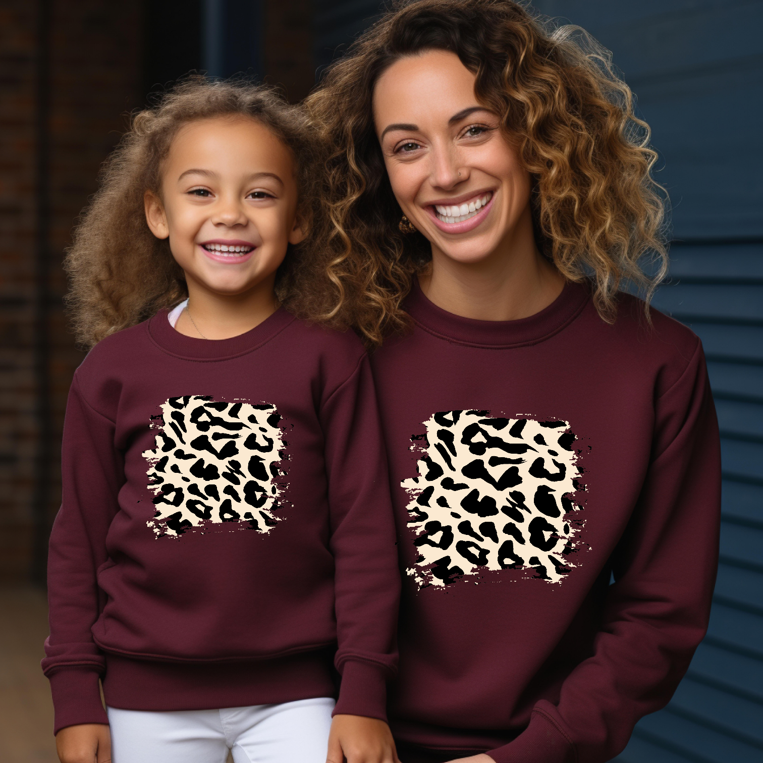 Sweat-shirt maman et fille