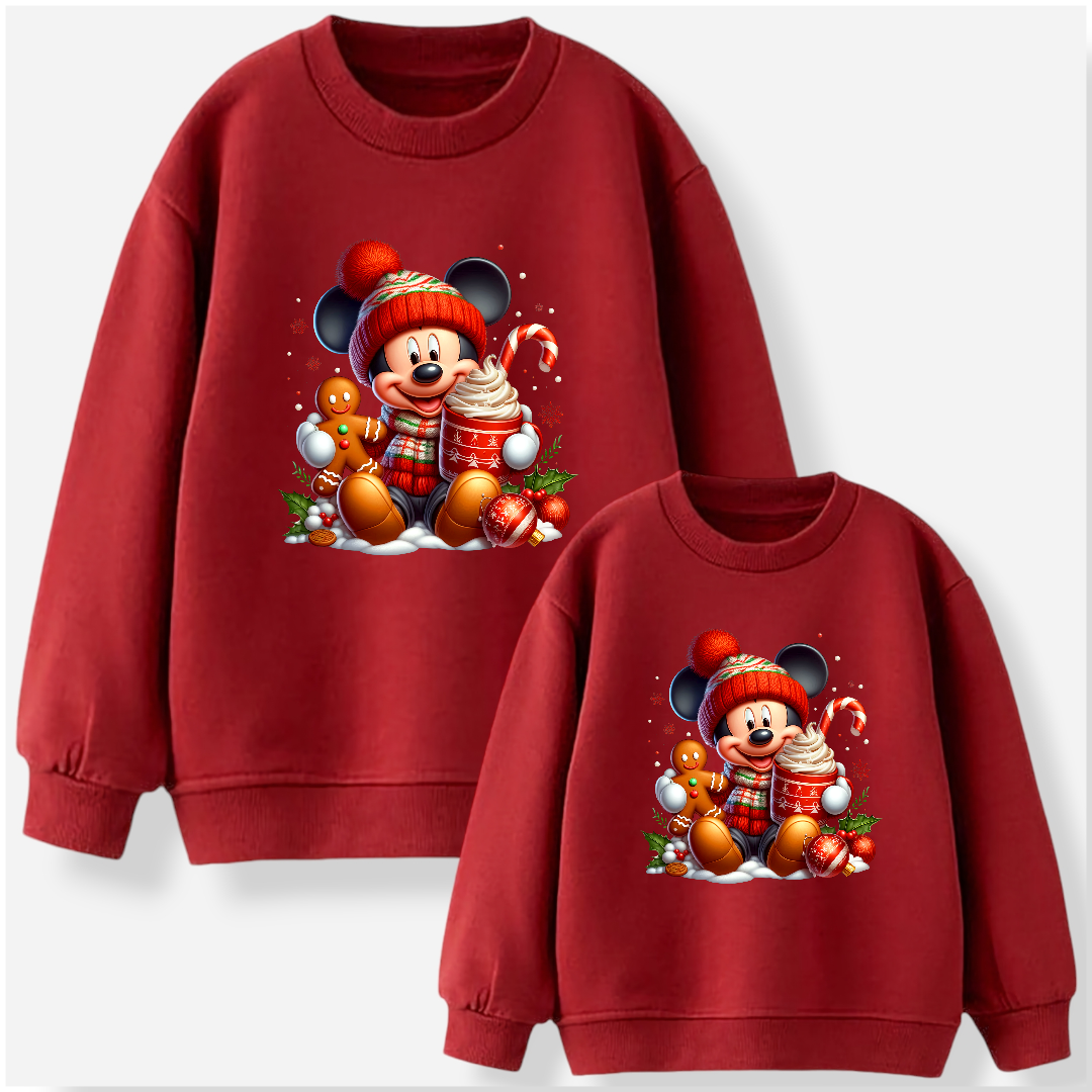 Sudadera Mickey pompón navidad