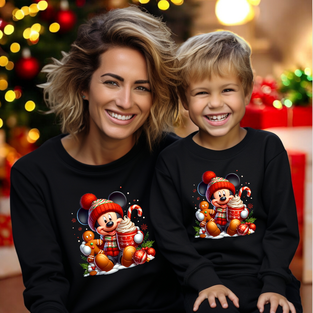 Sudadera Mickey pompón navidad