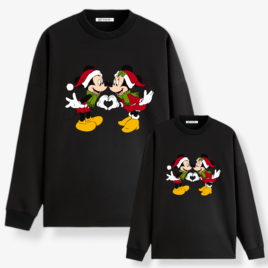 Sudadera Mickey Minnie Love Navidad