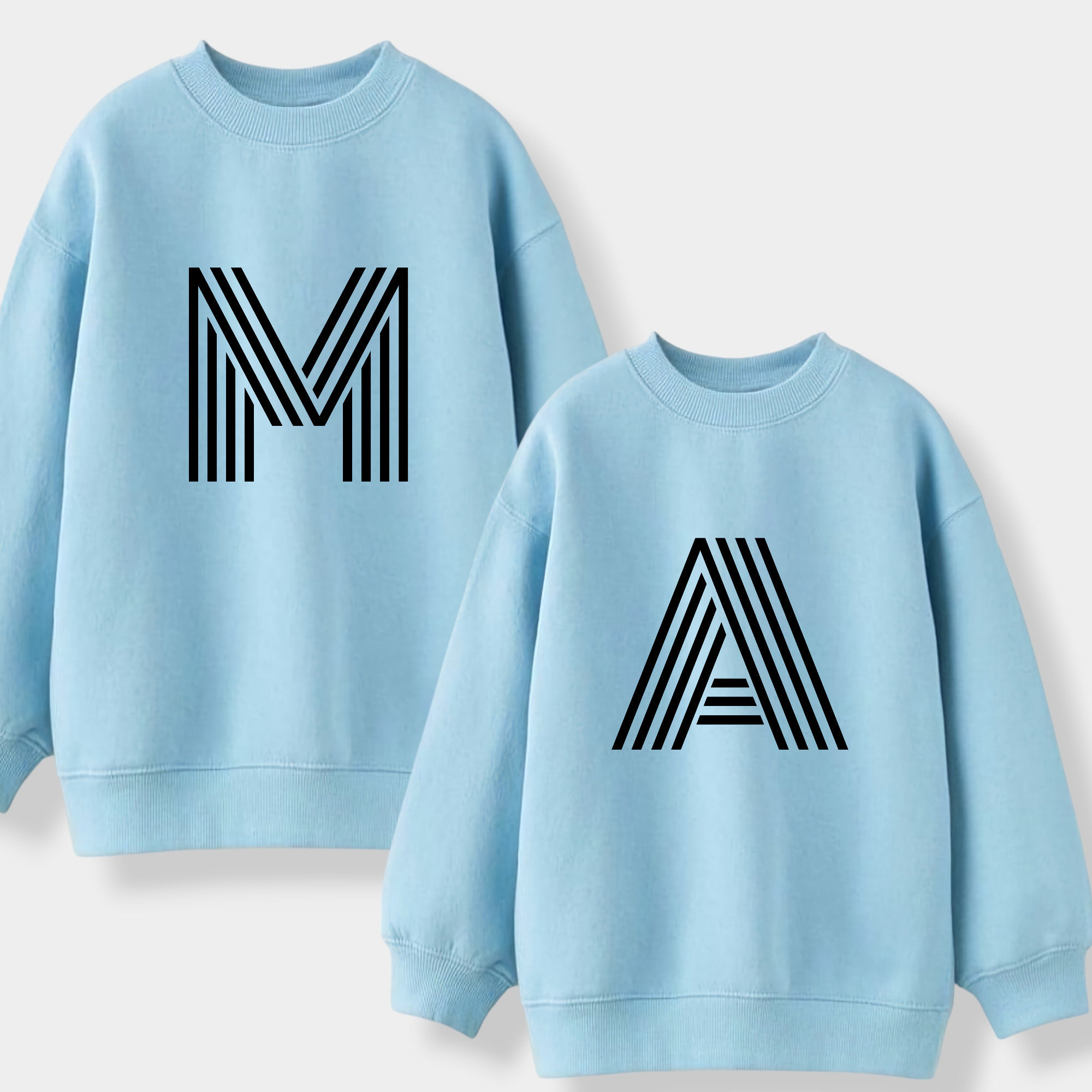 Sudadera Personalizada Iniciales Retro