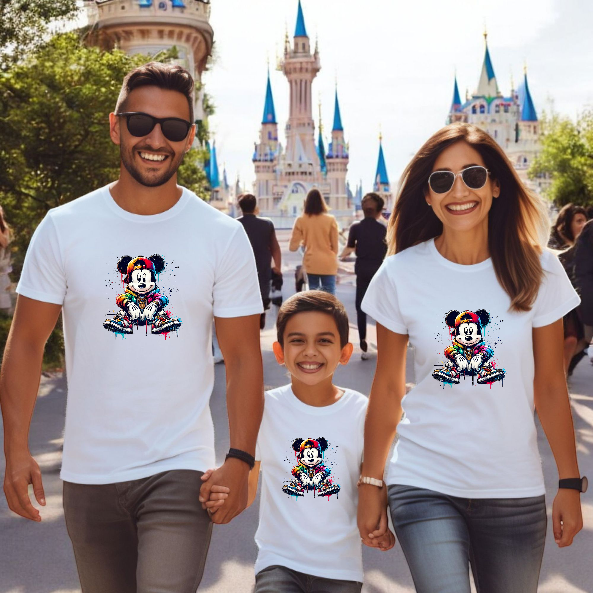 Camiseta Mickey sentado