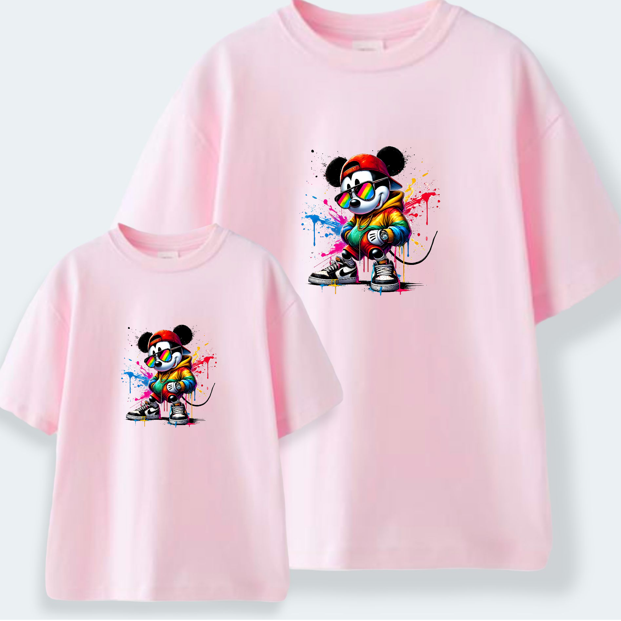 Camiseta Mickey Arcoiris