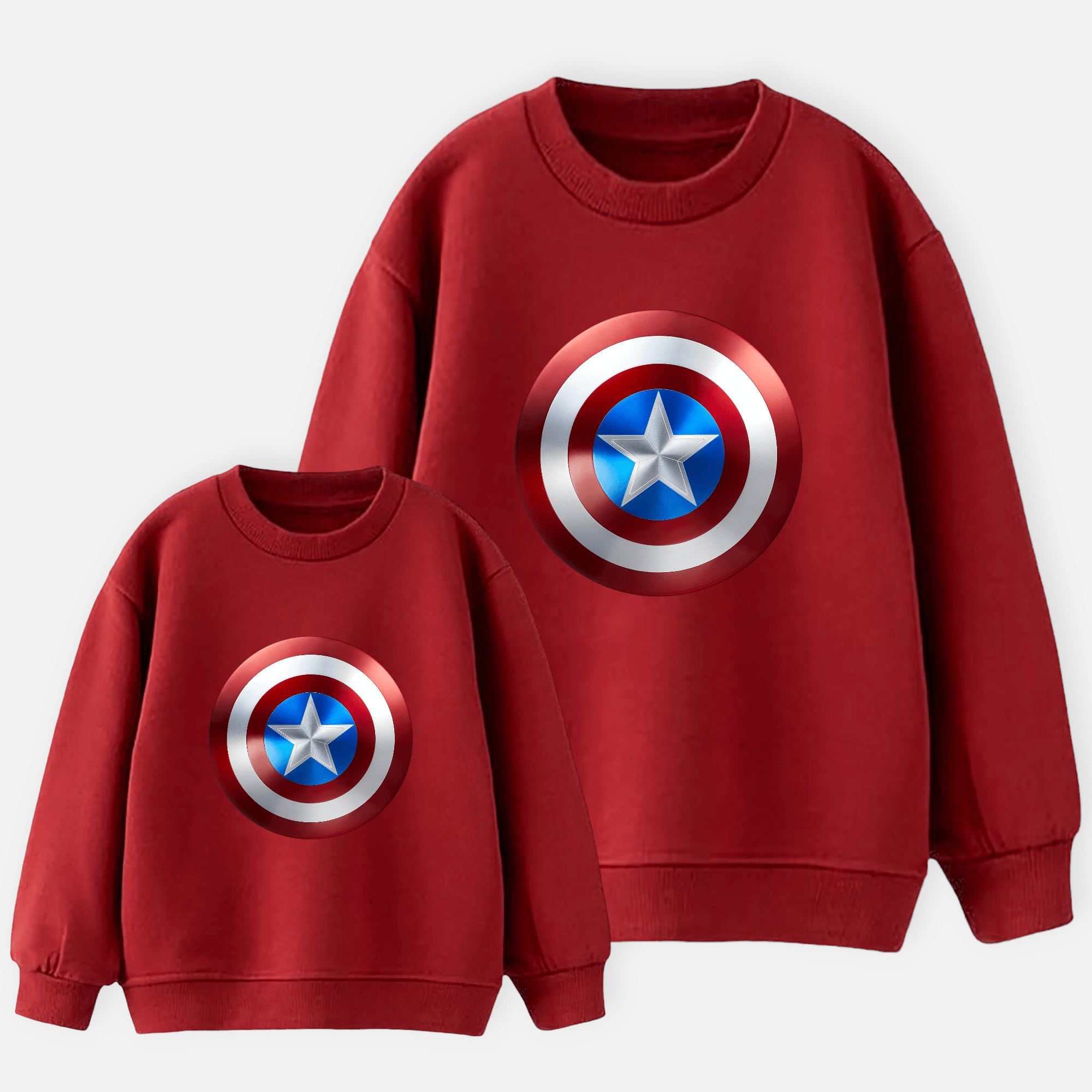 Sweatshirt Felpa Captain America Spiderman Marvel Felpe Supereroi