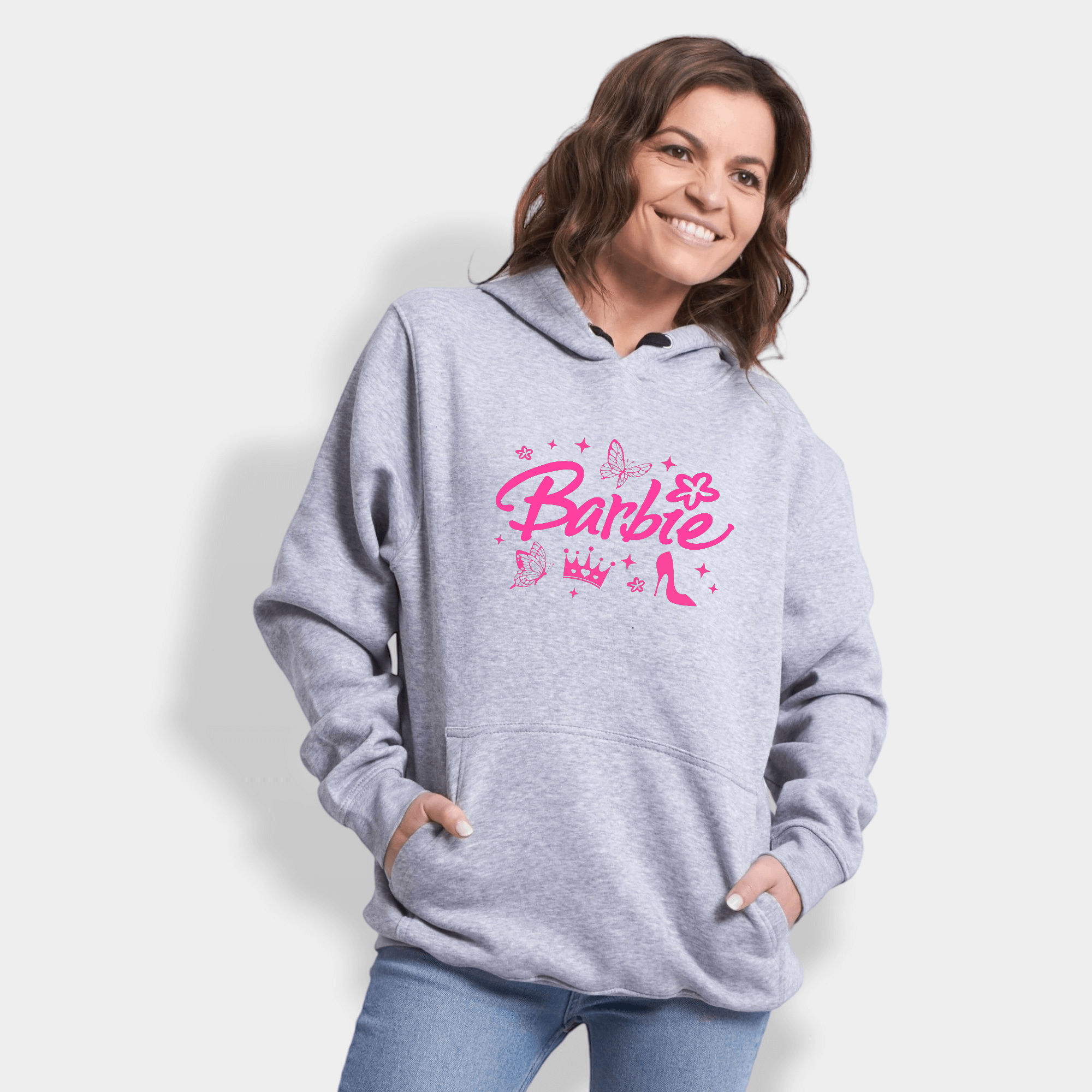 Sudadera Capucha Barbie Flower