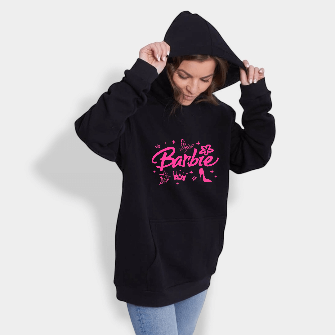 Sudadera Capucha Barbie Flower