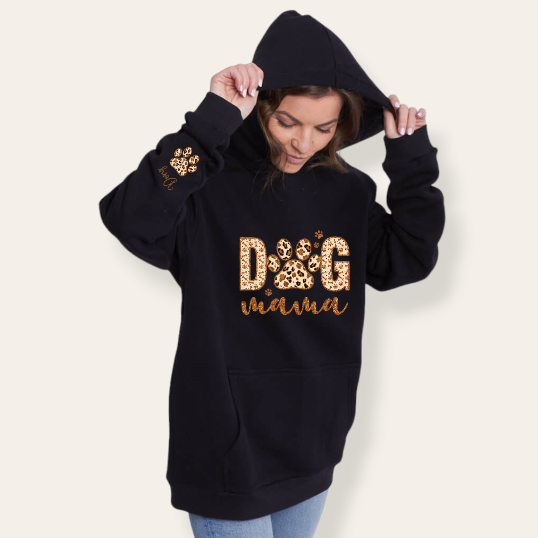 Sudadera Capucha Dog Mama Animal Print