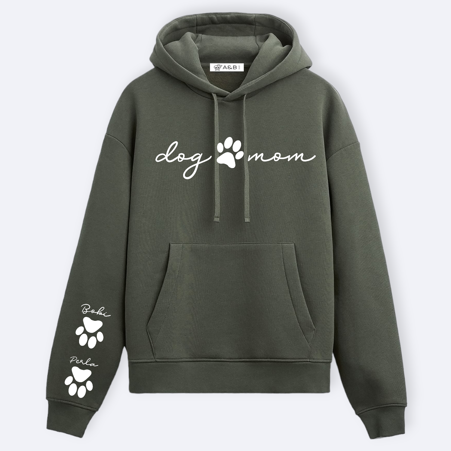 Sudadera Capucha Dog Mom Huella