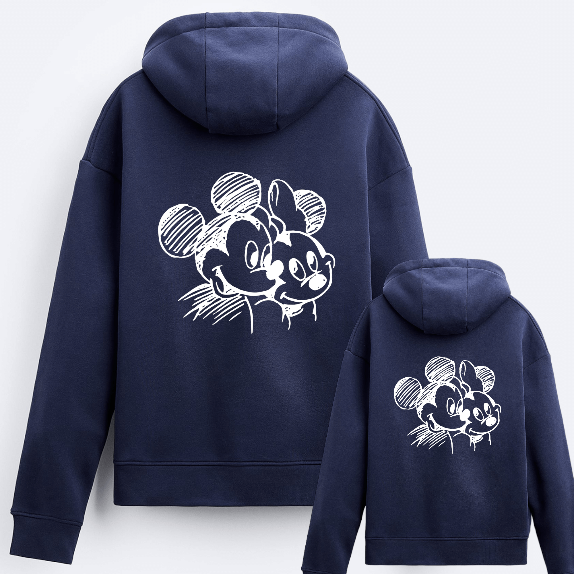 Sudadera Capucha Mickey-Minnie Lápiz