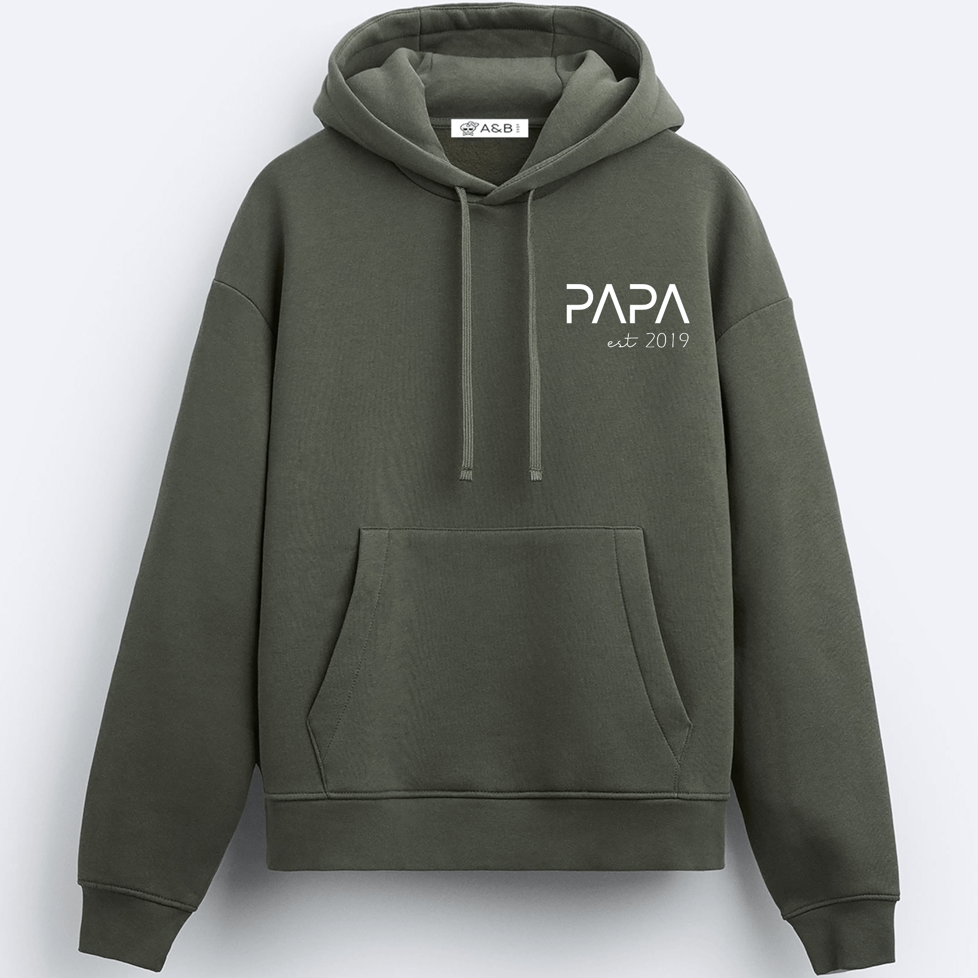 Sudadera Capucha Papa-Mama-Mini Letter