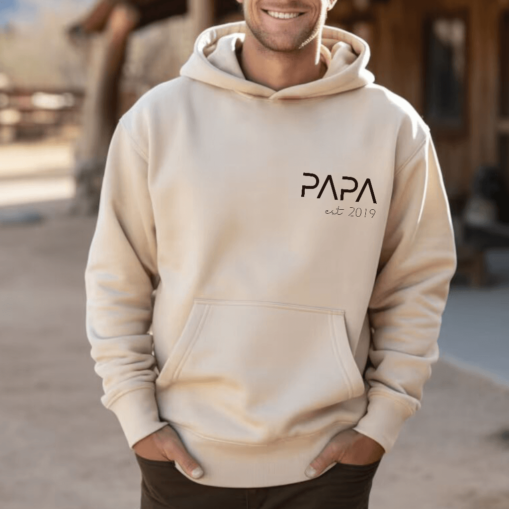 Sudadera Capucha Papa-Mama-Mini Letter