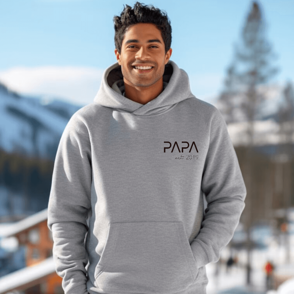 Sudadera Capucha Papa-Mama-Mini Letter