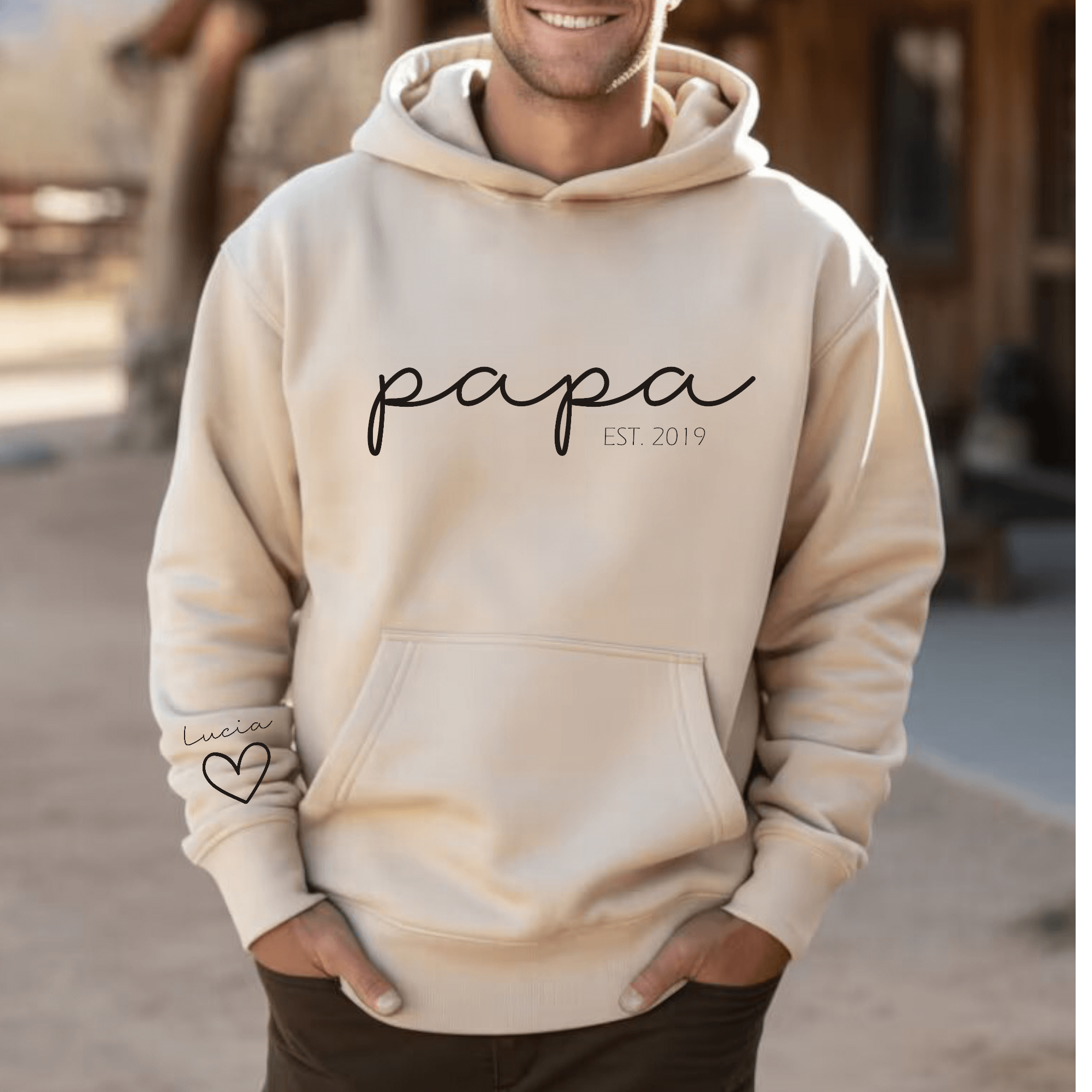 Sudadera Capucha Papá-Mamá Mini Cuore